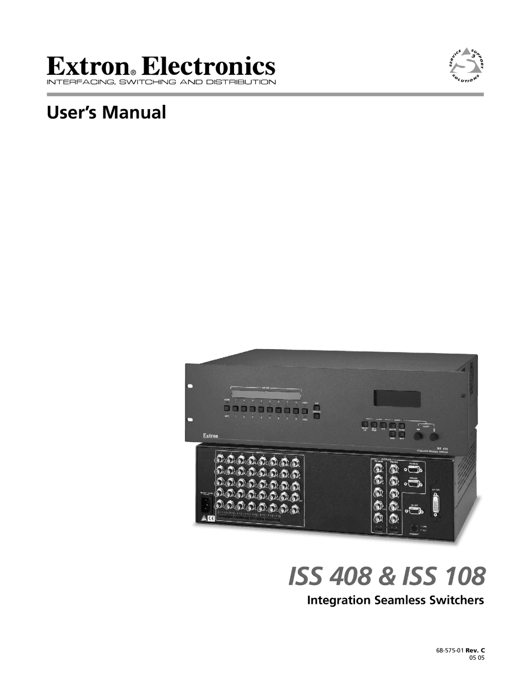 Extron electronic ISS 108 manual ISS 408 & ISS, Integration Seamless Switchers 