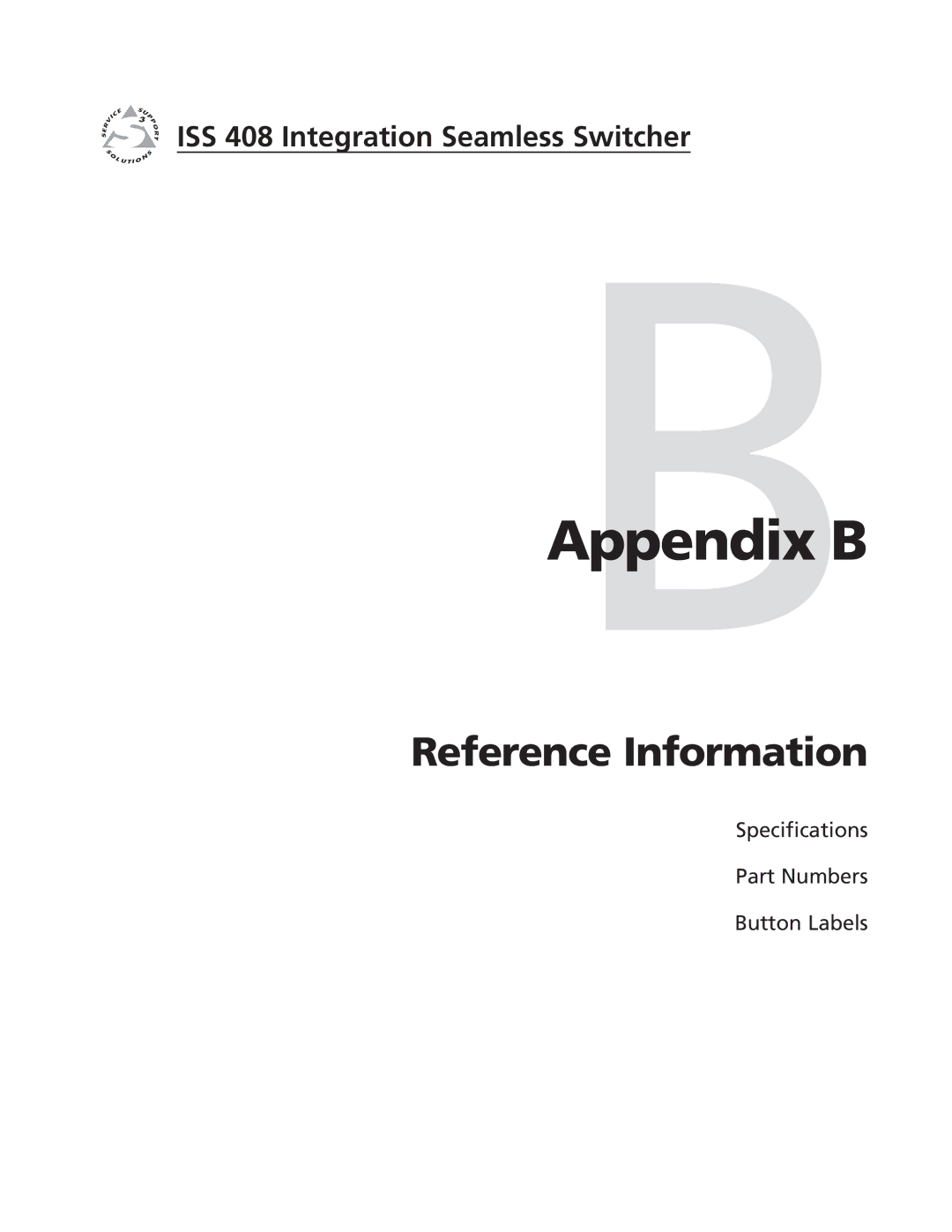 Extron electronic ISS 408 manual AppendixBB 