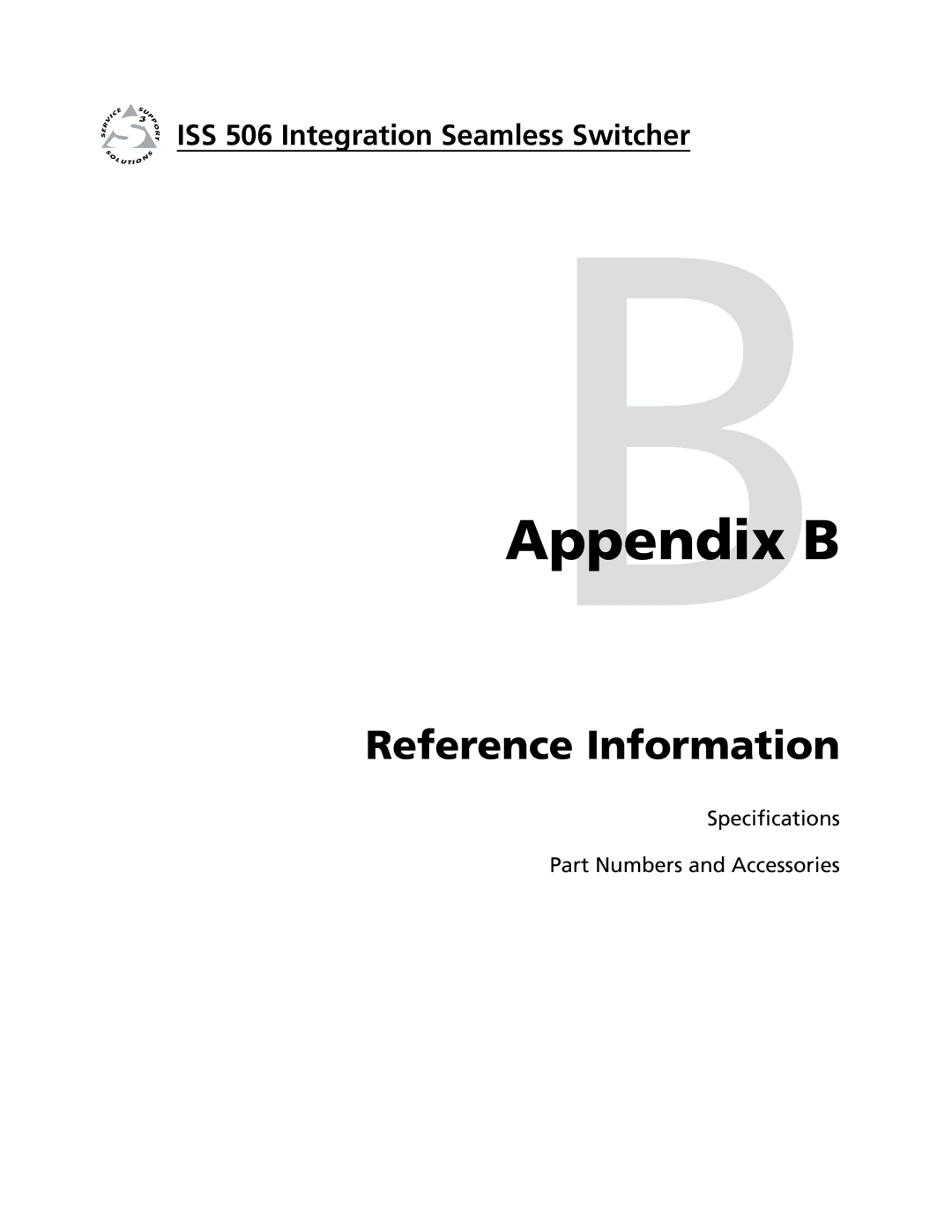 Extron electronic ISS 506 manual AppendixBB 