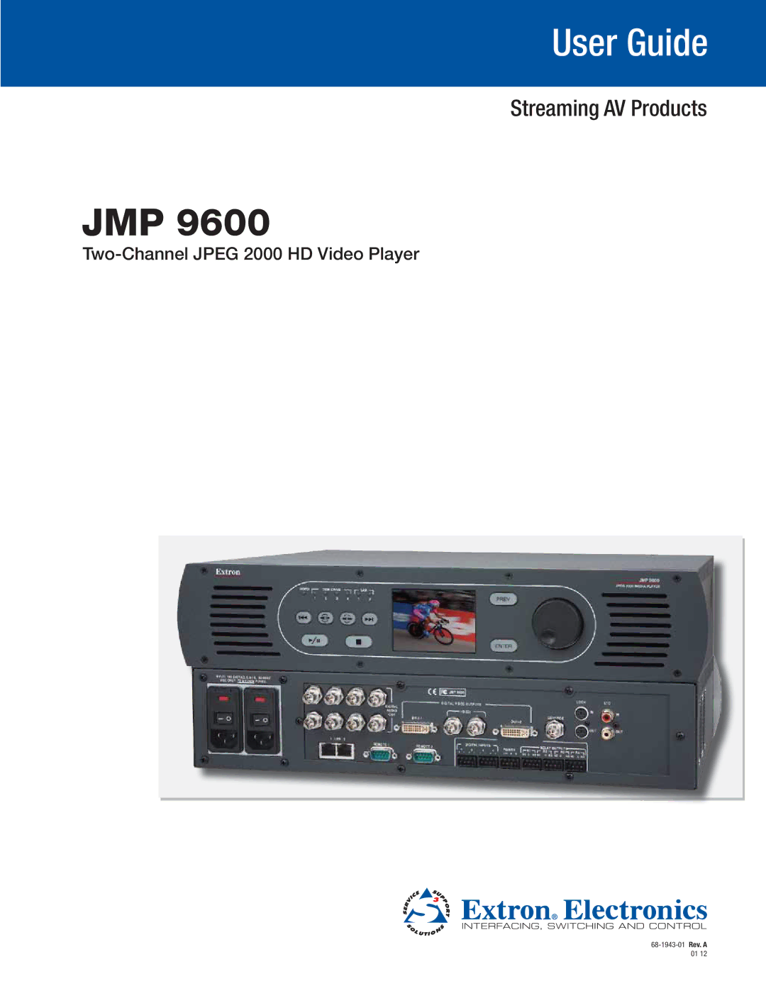 Extron electronic JMP 9600 manual Jmp 