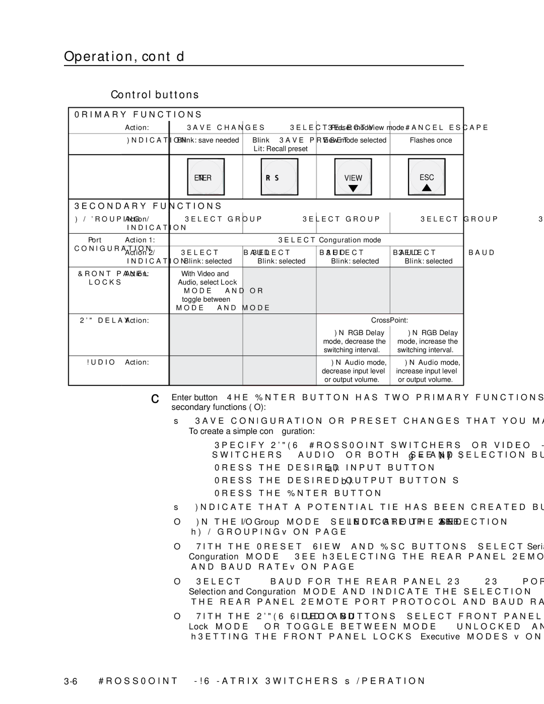 Extron electronic MAV Plus Series, Ultra Series manual Control buttons 