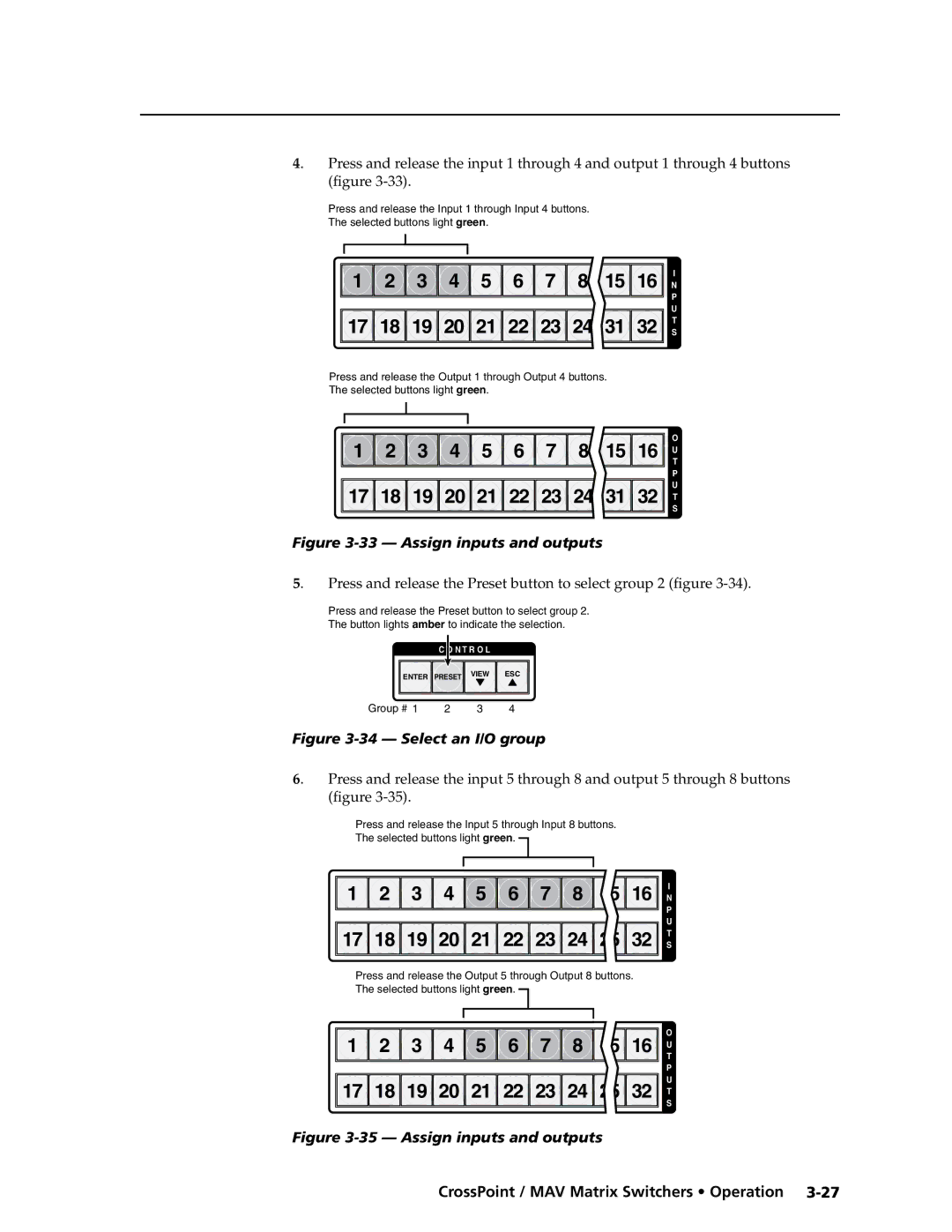 Extron electronic Ultra Series, MAV Plus Series manual Assign inputs and outputs 