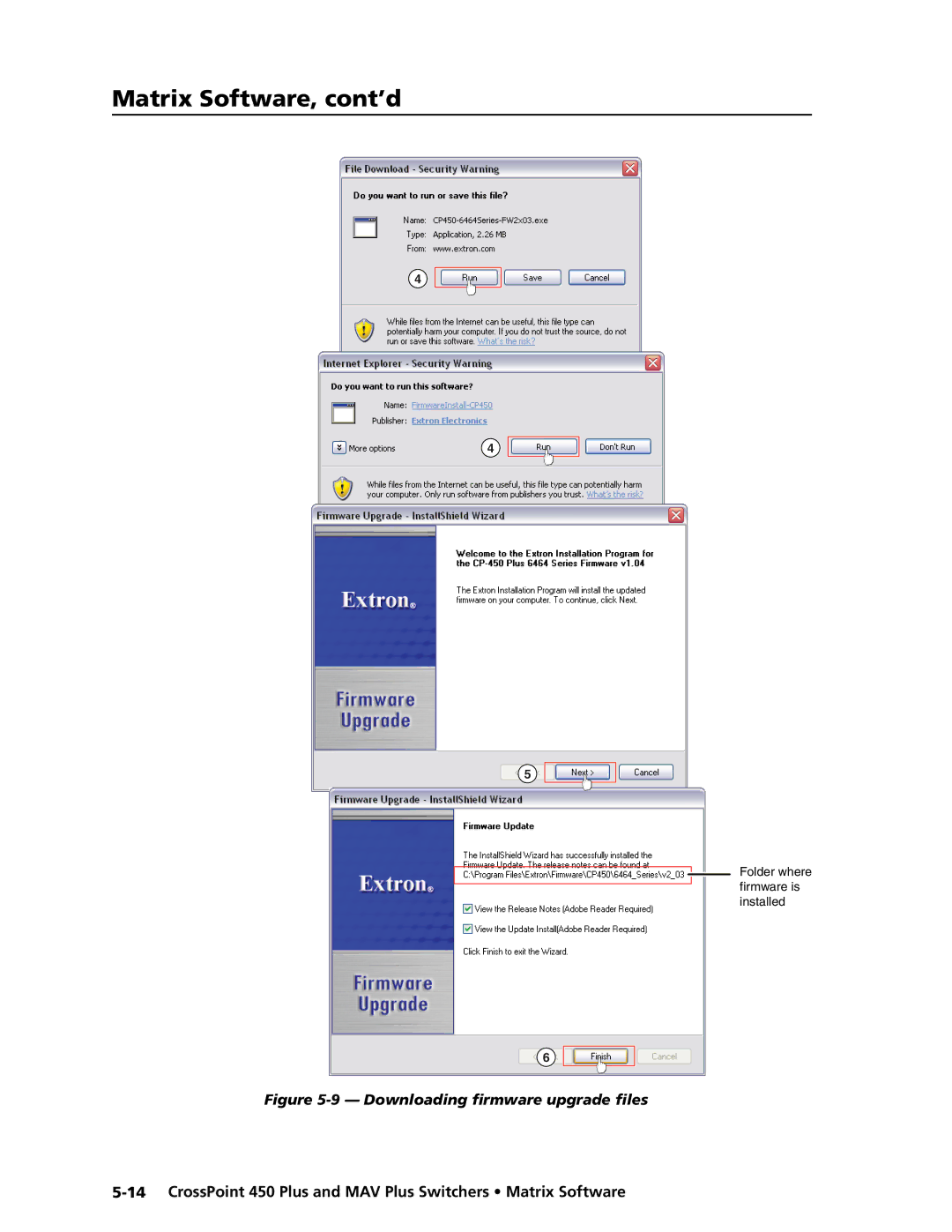 Extron electronic MAV Plus Series manual Downloading firmware upgrade files 