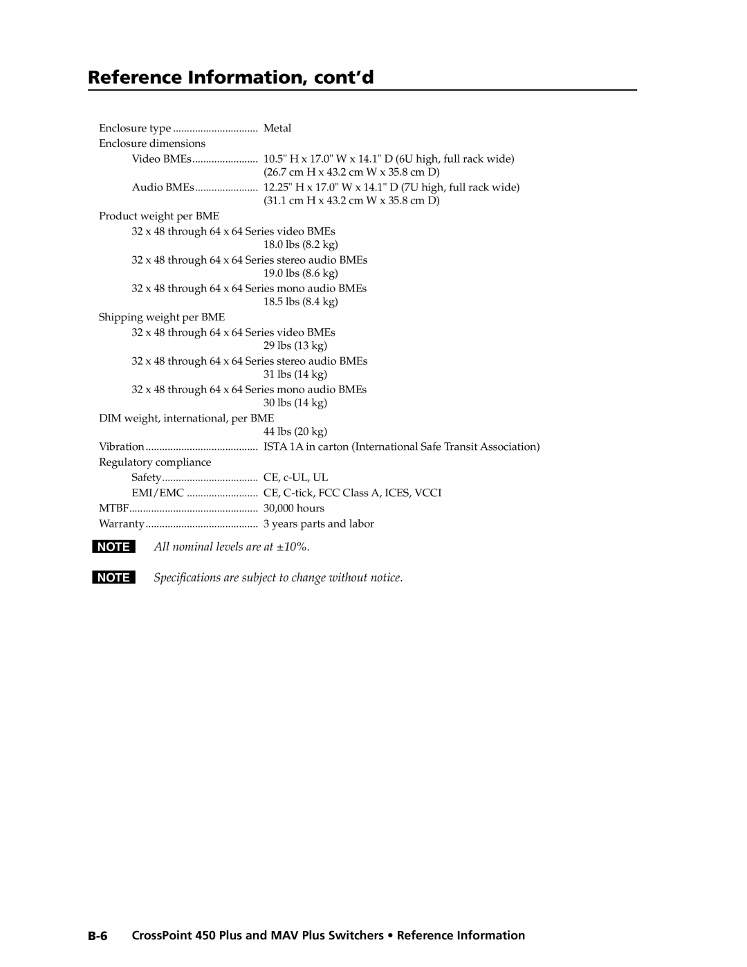 Extron electronic MAV Plus Series manual Emi/Emc 