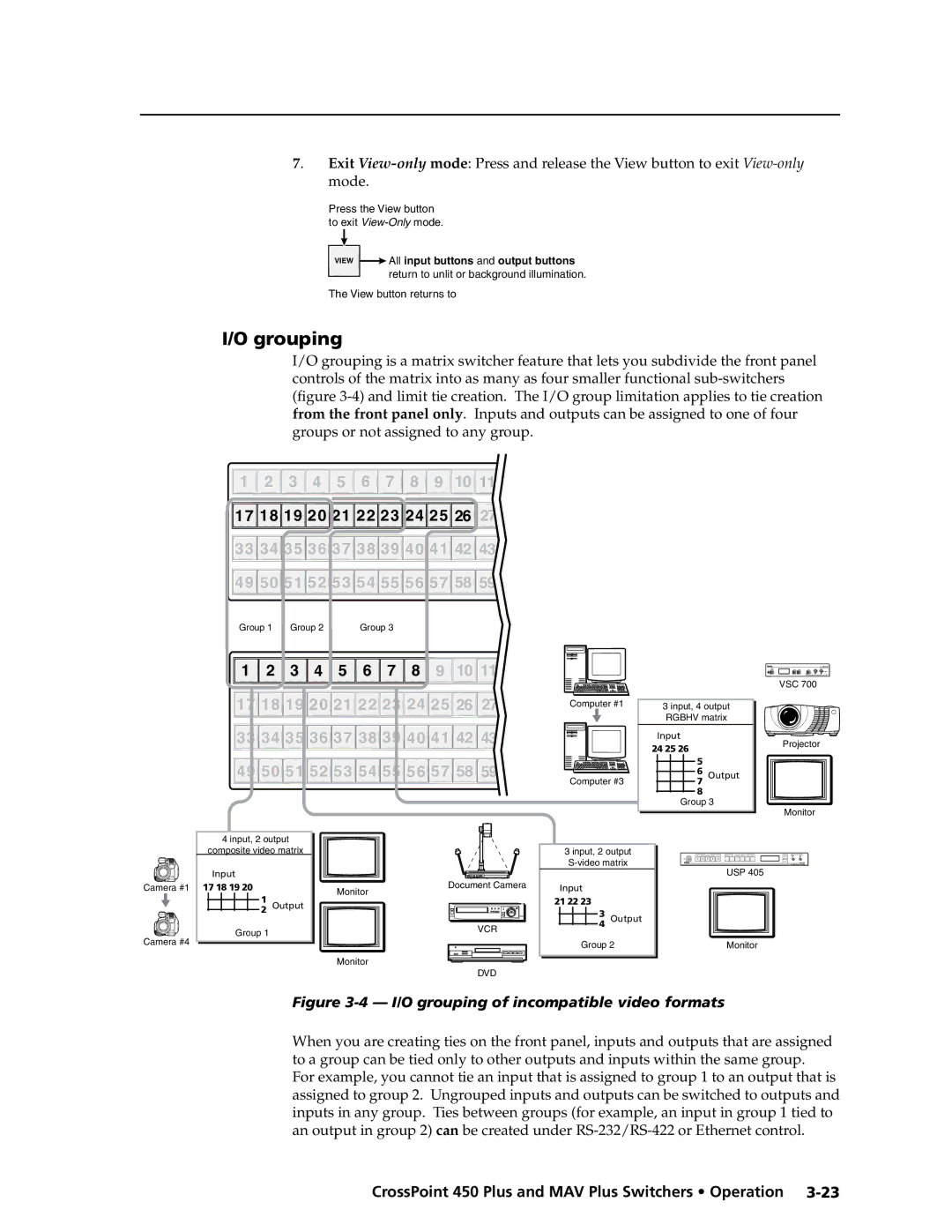 Extron electronic MAV Plus Series manual Grouping, 24 25 