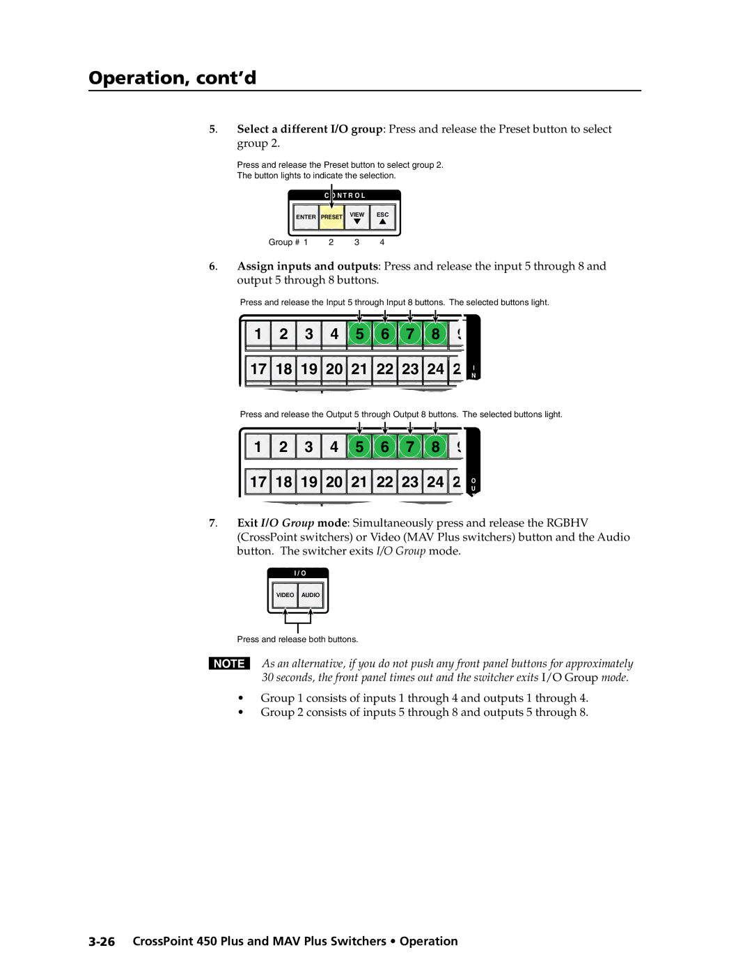 Extron electronic MAV Plus Series manual Group # 