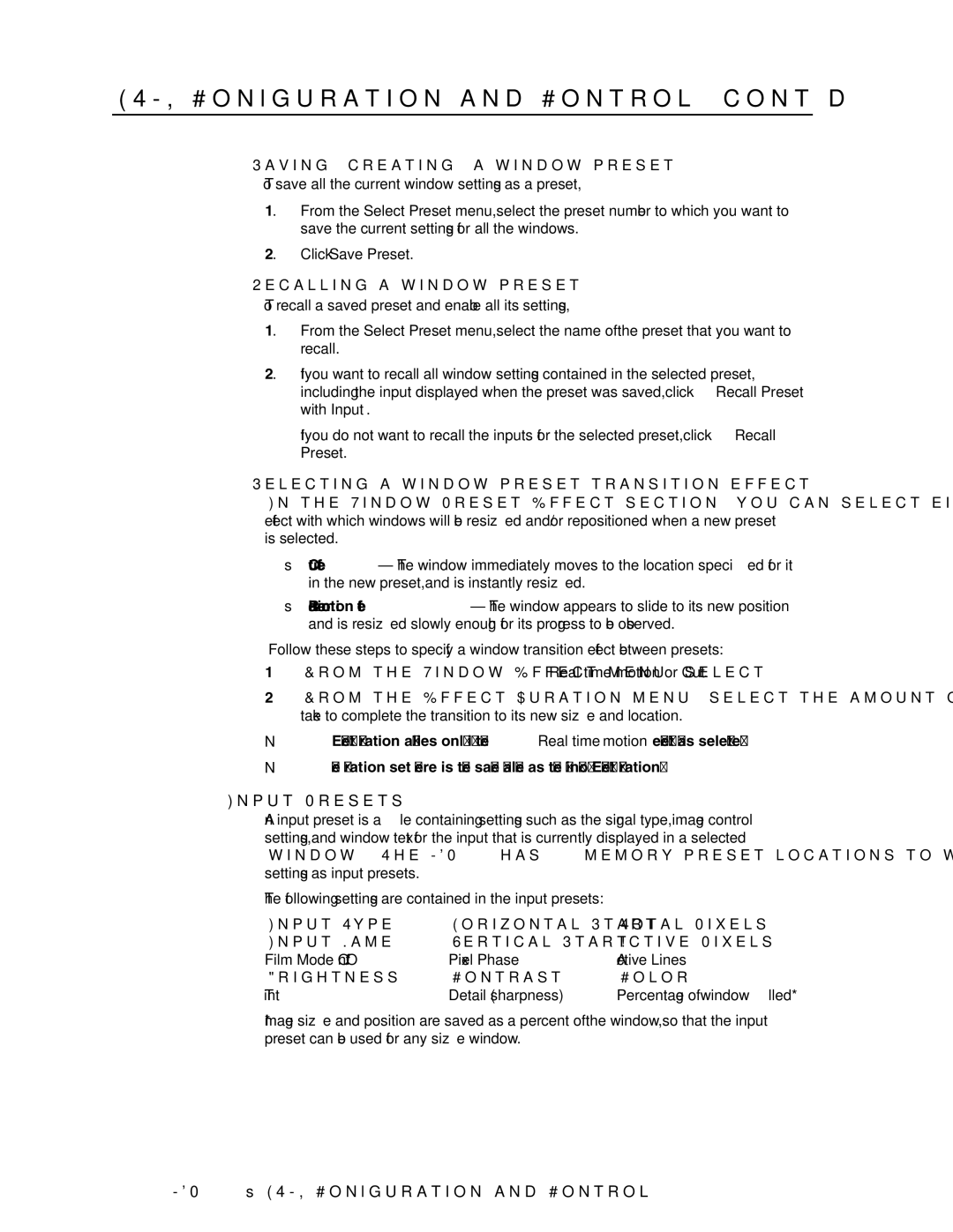 Extron electronic MGP 464 HD-SDI manual Saving creating a window preset, Selecting a window preset transition effect 