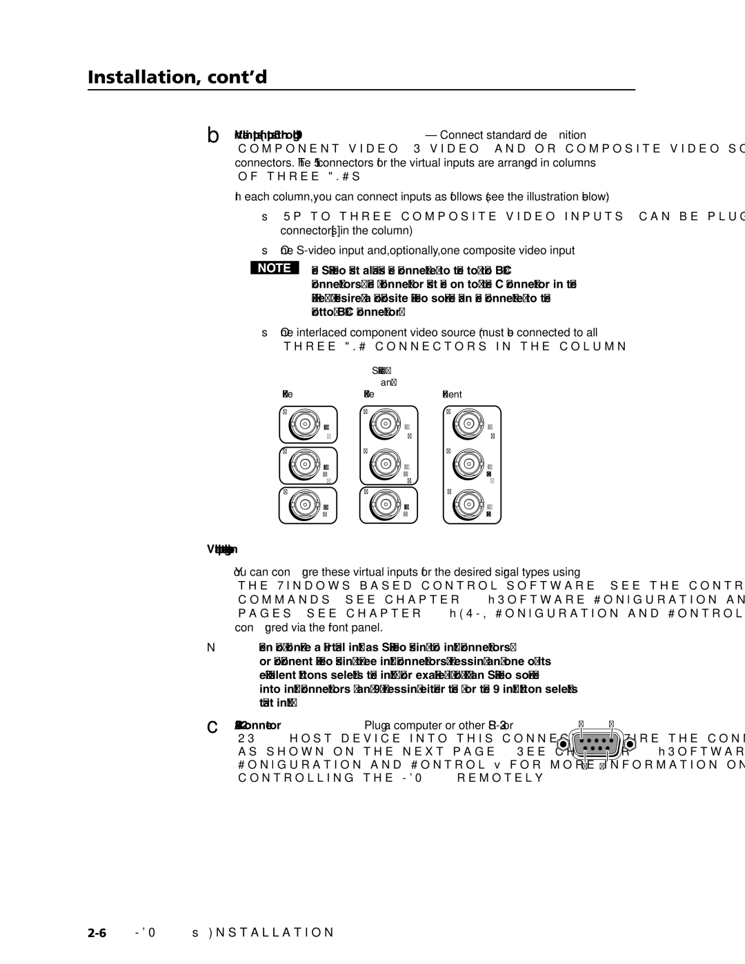 Extron electronic MGP 464 HD-SDI manual Three BNCs, Virtual input connector configuration examples 