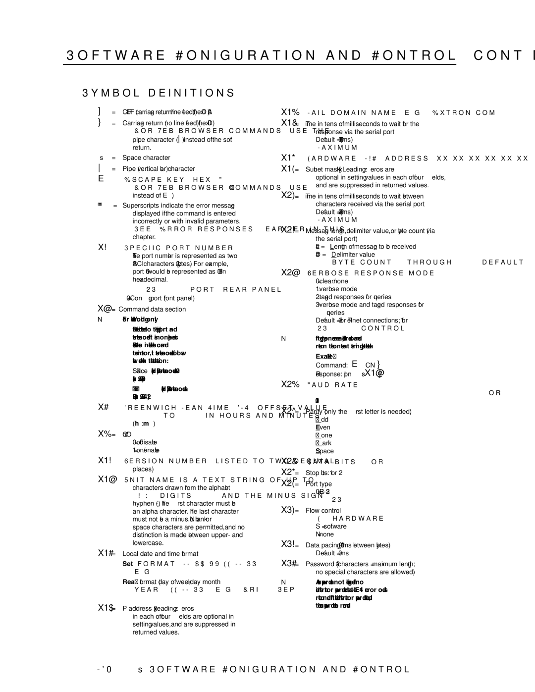 Extron electronic MGP 464 HD-SDI manual Symbol definitions, For Web browser commands, use W 