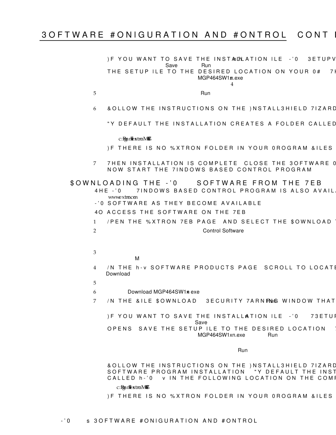 Extron electronic MGP 464 HD-SDI manual Downloading the MGP 464 software from the Web 