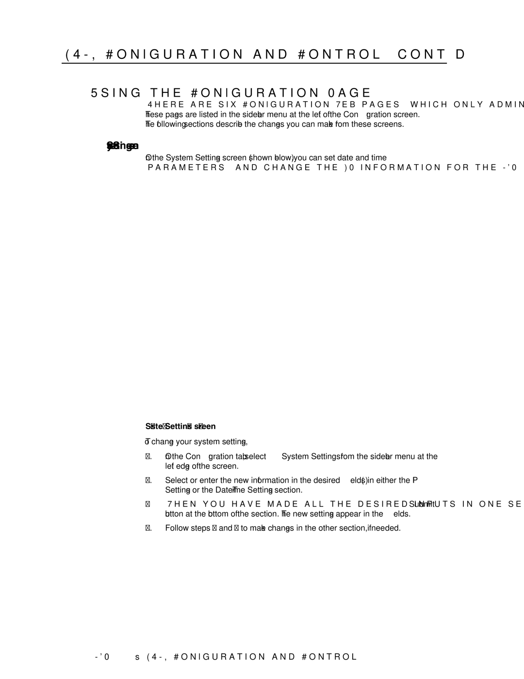 Extron electronic MGP 464 HD-SDI Html Configuration and Control, cont’d, Using the Configuration, System Settings screen 