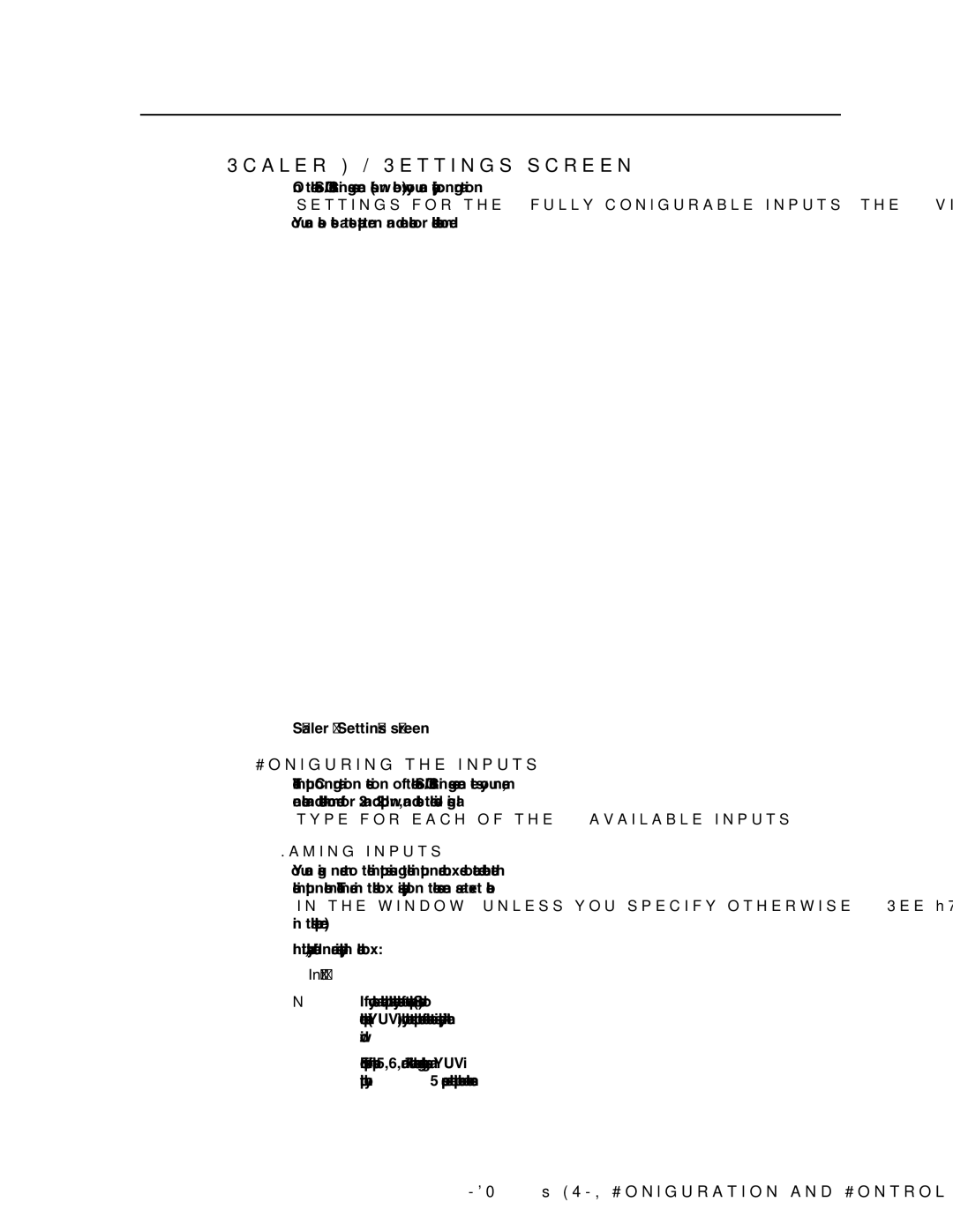 Extron electronic MGP 464 HD-SDI manual Scaler I/O Settings screen, Configuring the inputs, Naming inputs 