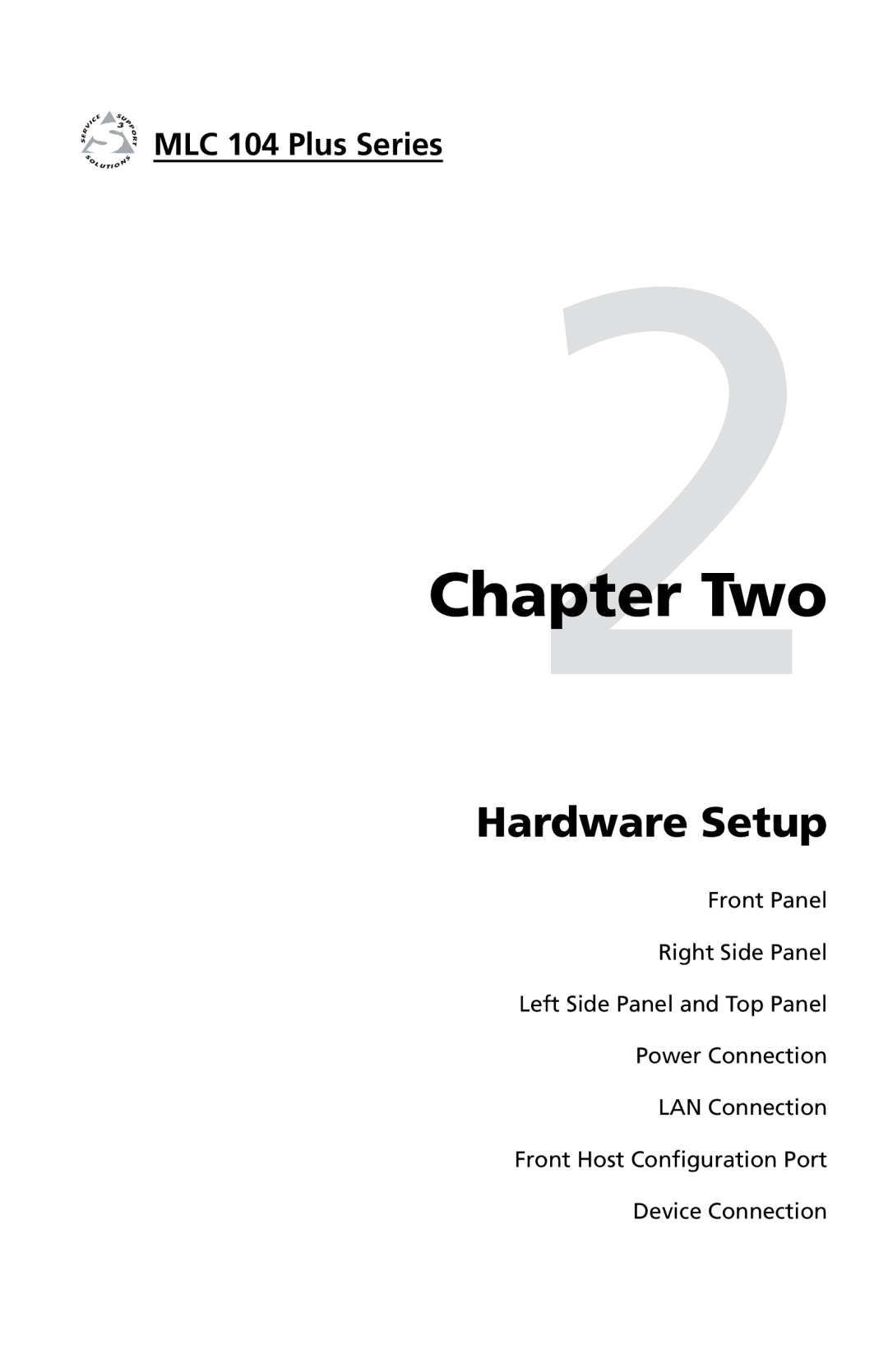 Extron electronic MLC 104 Plus Series setup guide Two 