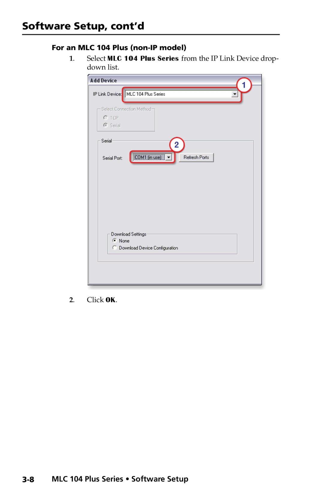 Extron electronic MLC 104 Plus Series setup guide For an MLC 104 Plus non-IP model 