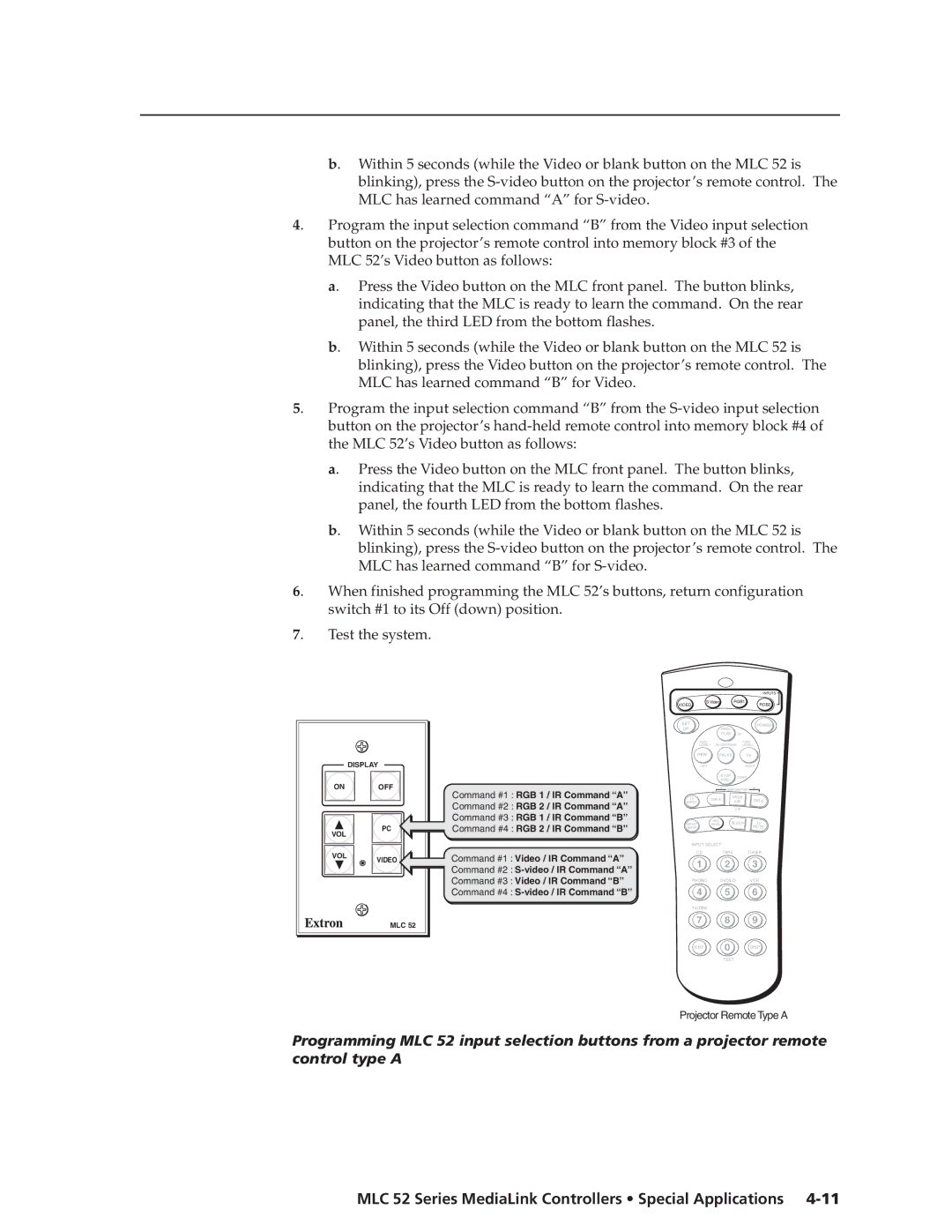 Extron electronic MLC 52 manual Display 