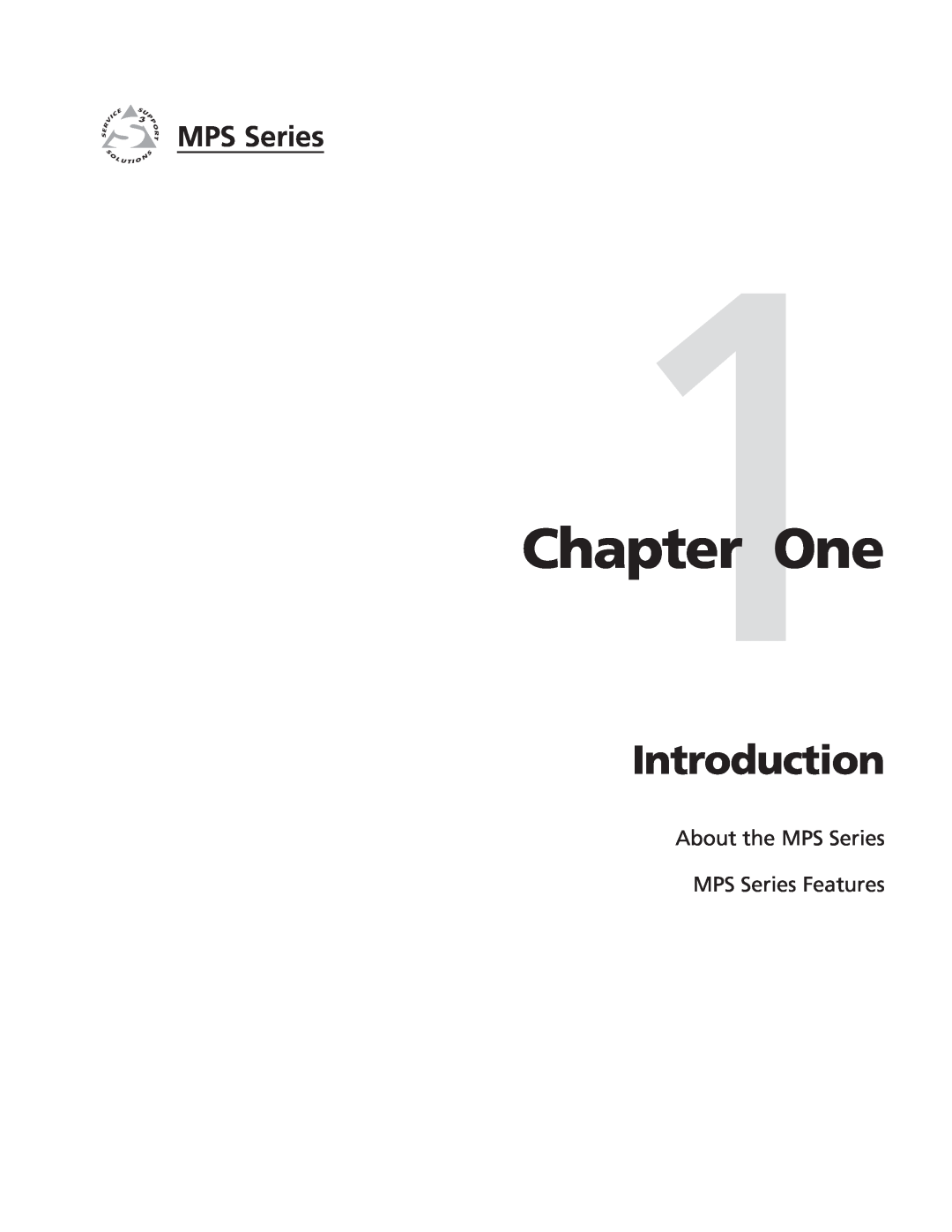 Extron electronic MPS 112CS manual One, Introduction, About the MPS Series MPS Series Features 