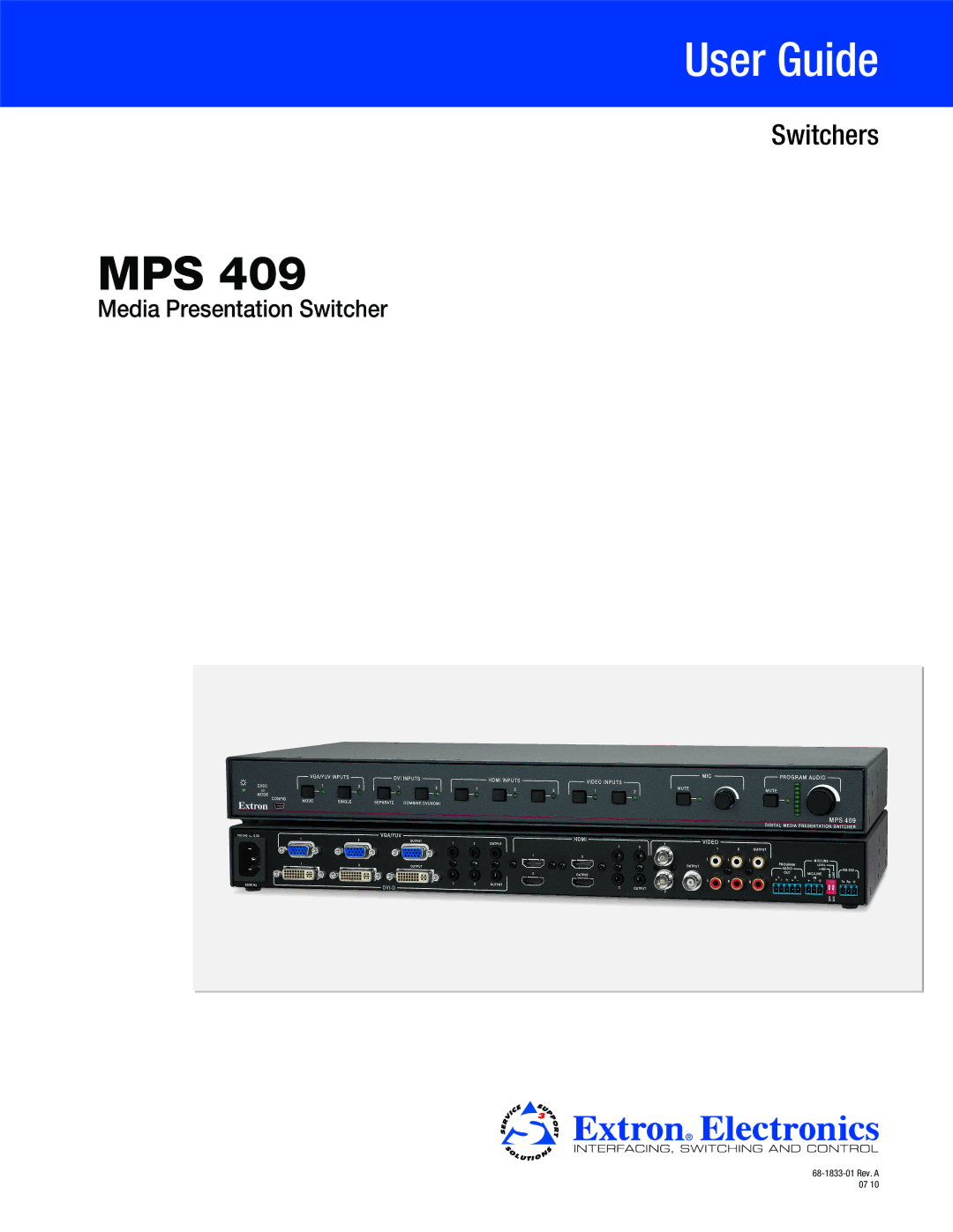 Extron electronic MPS 409 manual User Guide 