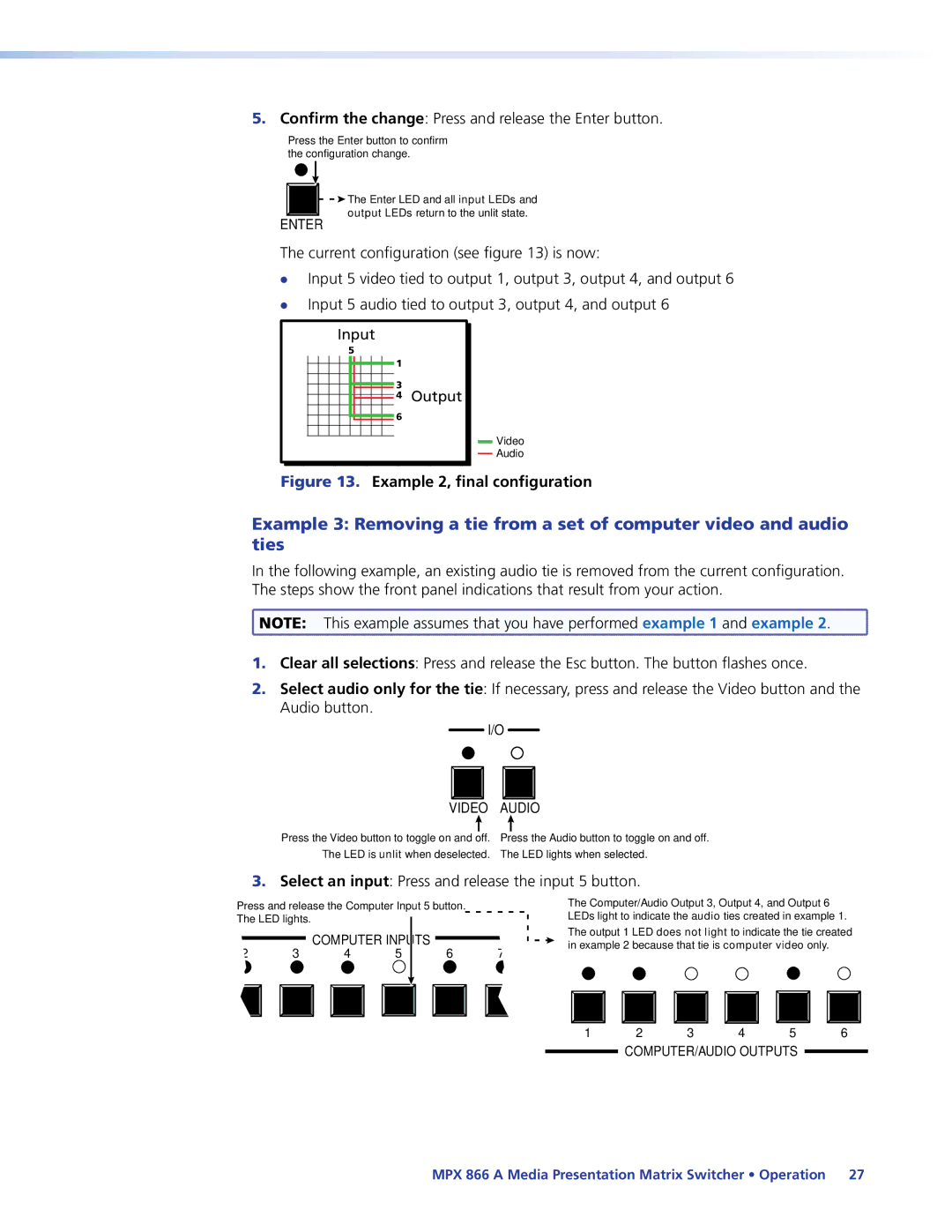 Extron electronic MPX 866 A manual Example 2, final configuration 