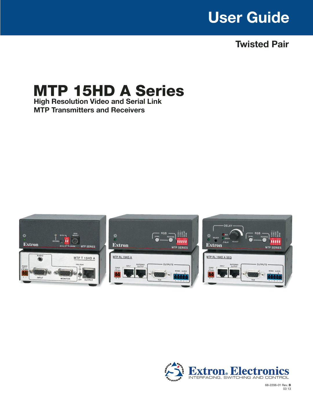 Extron electronic MTP 15 HD A manual User Guide, MTP 15HD a Series 