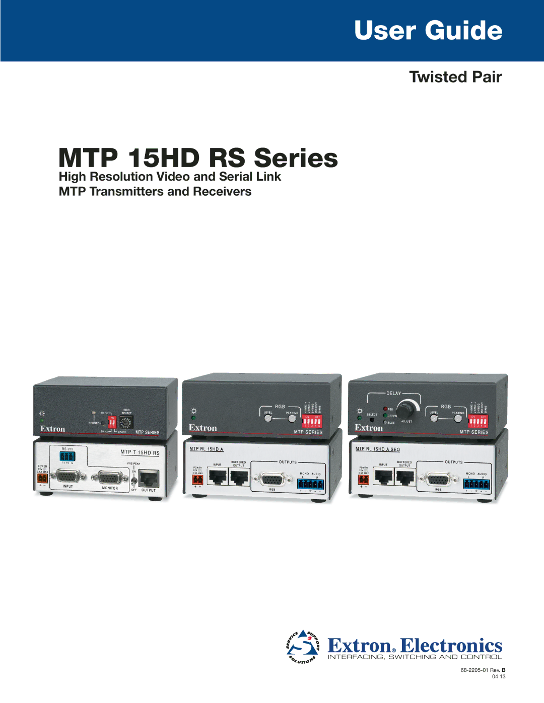 Extron electronic MTP 15HD manual User Guide 