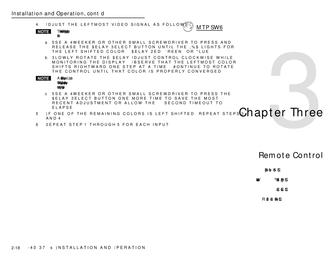 Extron electronic MTP SW6 user manual Three 