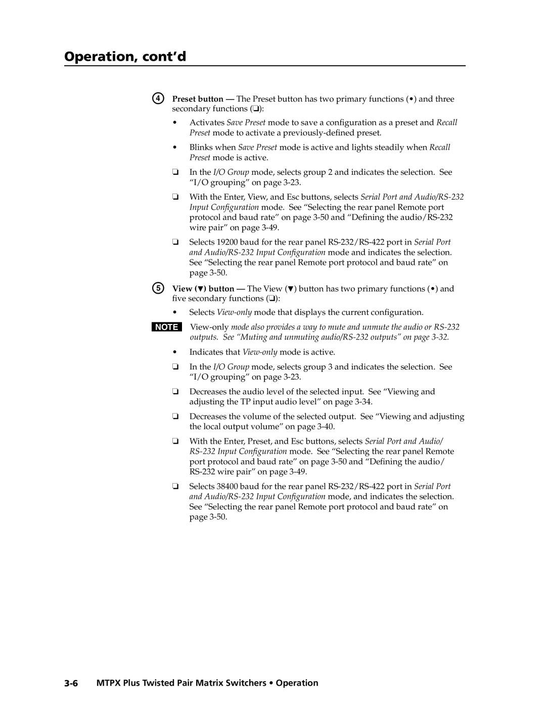 Extron electronic MTPX Plus Series manual Preset mode to activate a previously-defined preset, Preset mode is active 