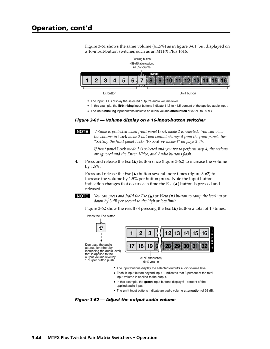 Extron electronic MTPX Plus Series manual 10 11 13 14 15 