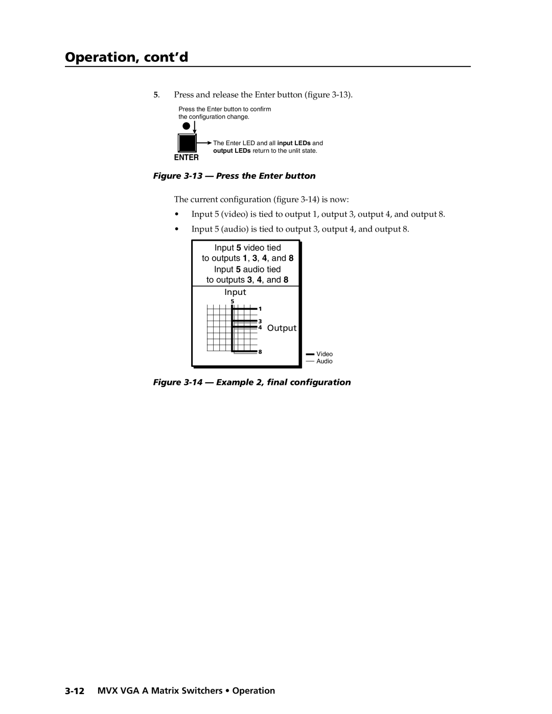 Extron electronic MVX VGA A manual Press the Enter button 