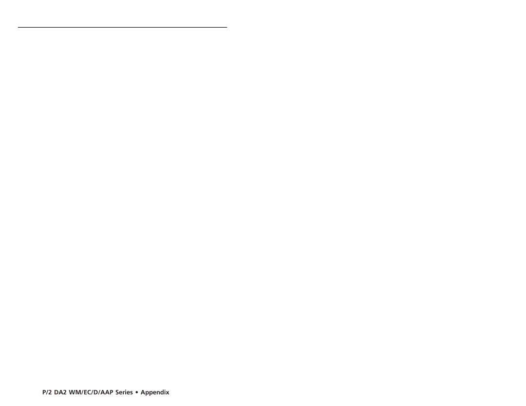 Extron electronic P/2 DA2 D, P/2 DA2 EC F, P/2 DA2 WM EC F user manual 18 P/2 DA2 WM/EC/D/AAP Series Appendix 