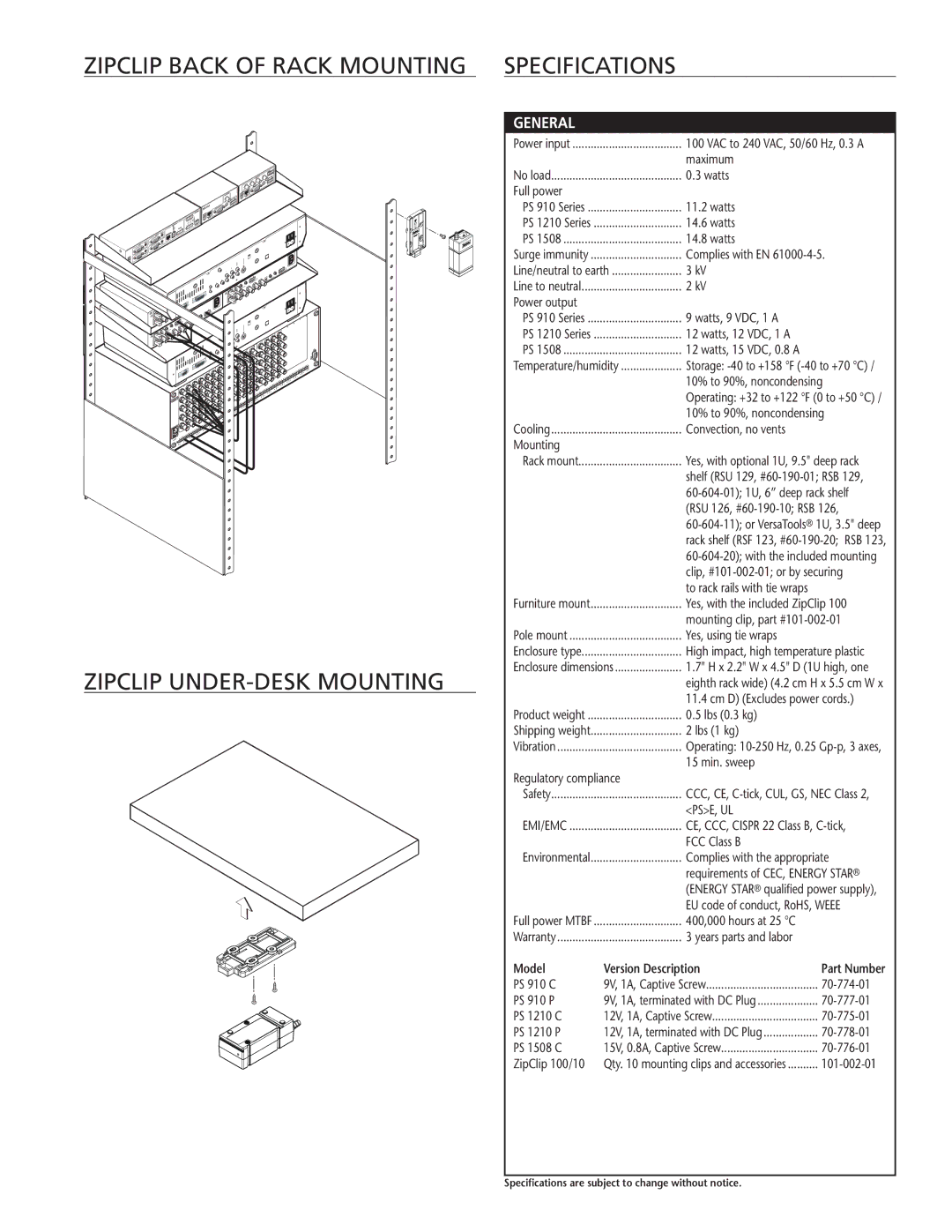 Extron electronic PS Series manual General 