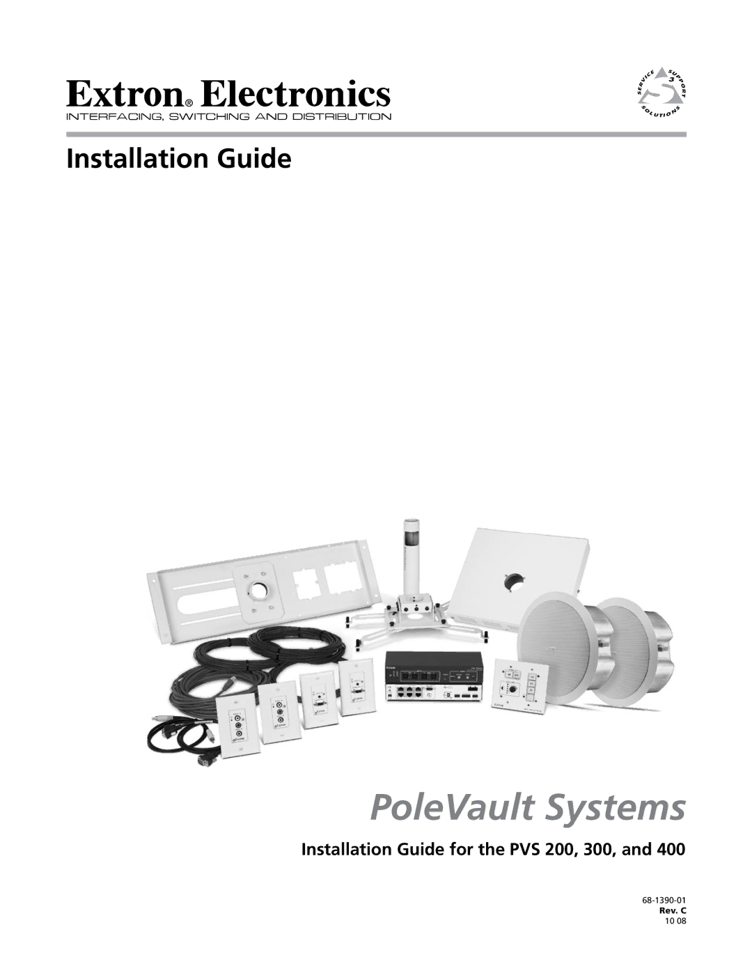 Extron electronic PVS 400, PVS 200, PVS 300 manual PoleVault Systems 