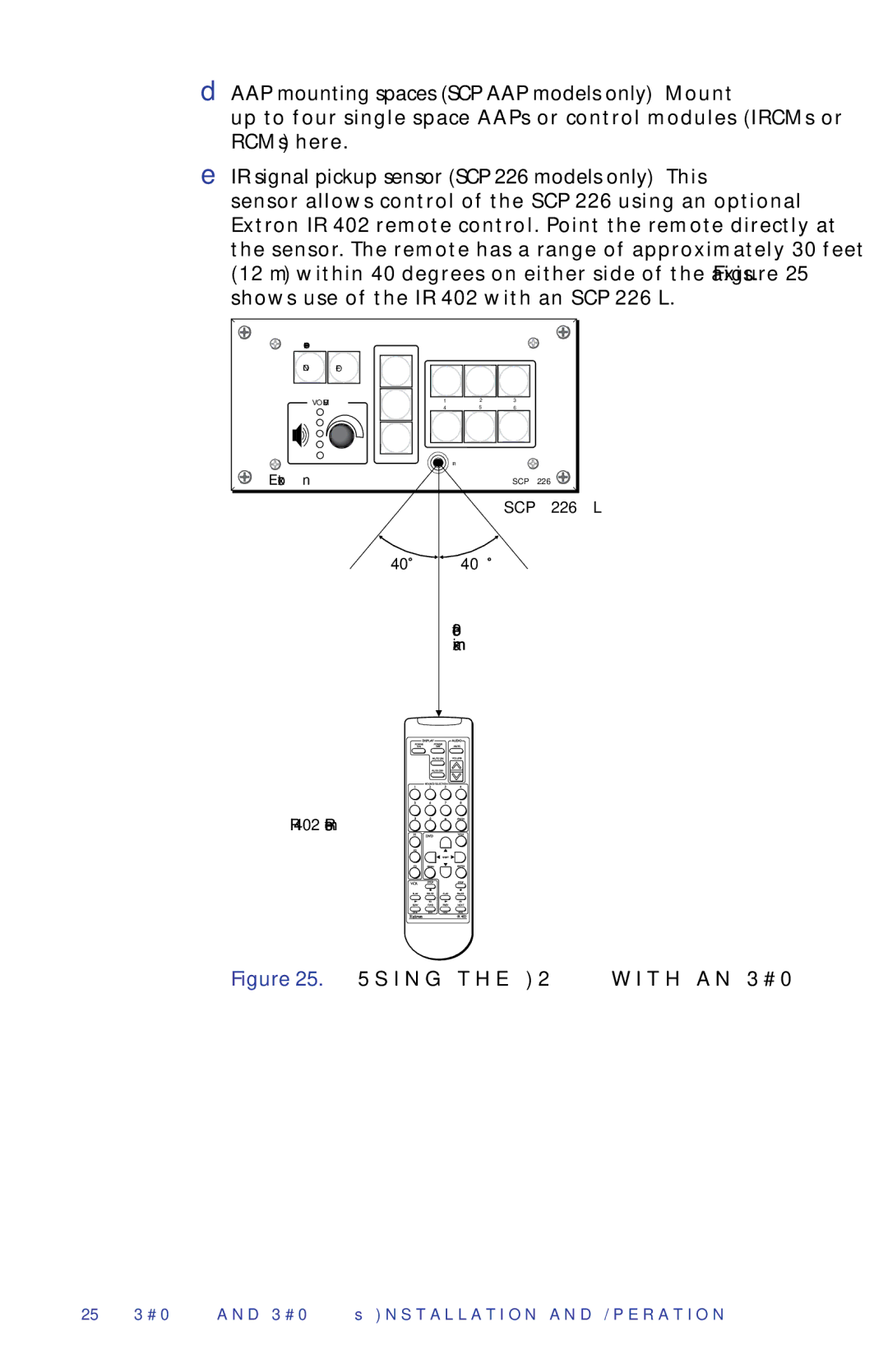 Extron electronic SCP 226, SCP 104 manual Using the IR 402 with an SCP 