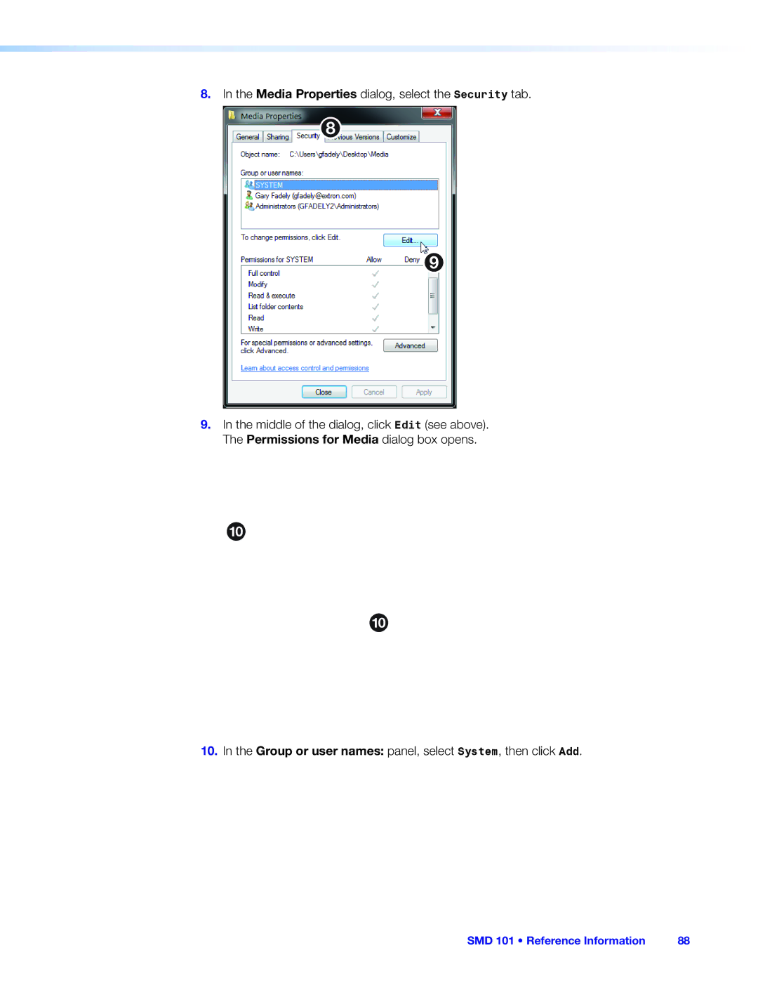 Extron electronic manual SMD 101 Reference Information 