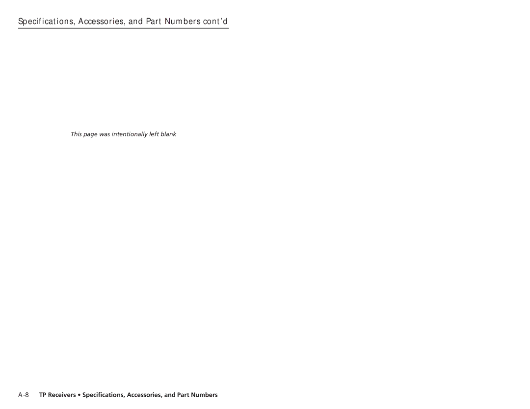 Extron electronic TP R BNC A, TP R 15HD A, TP R AV user manual This page was intentionally left blank 