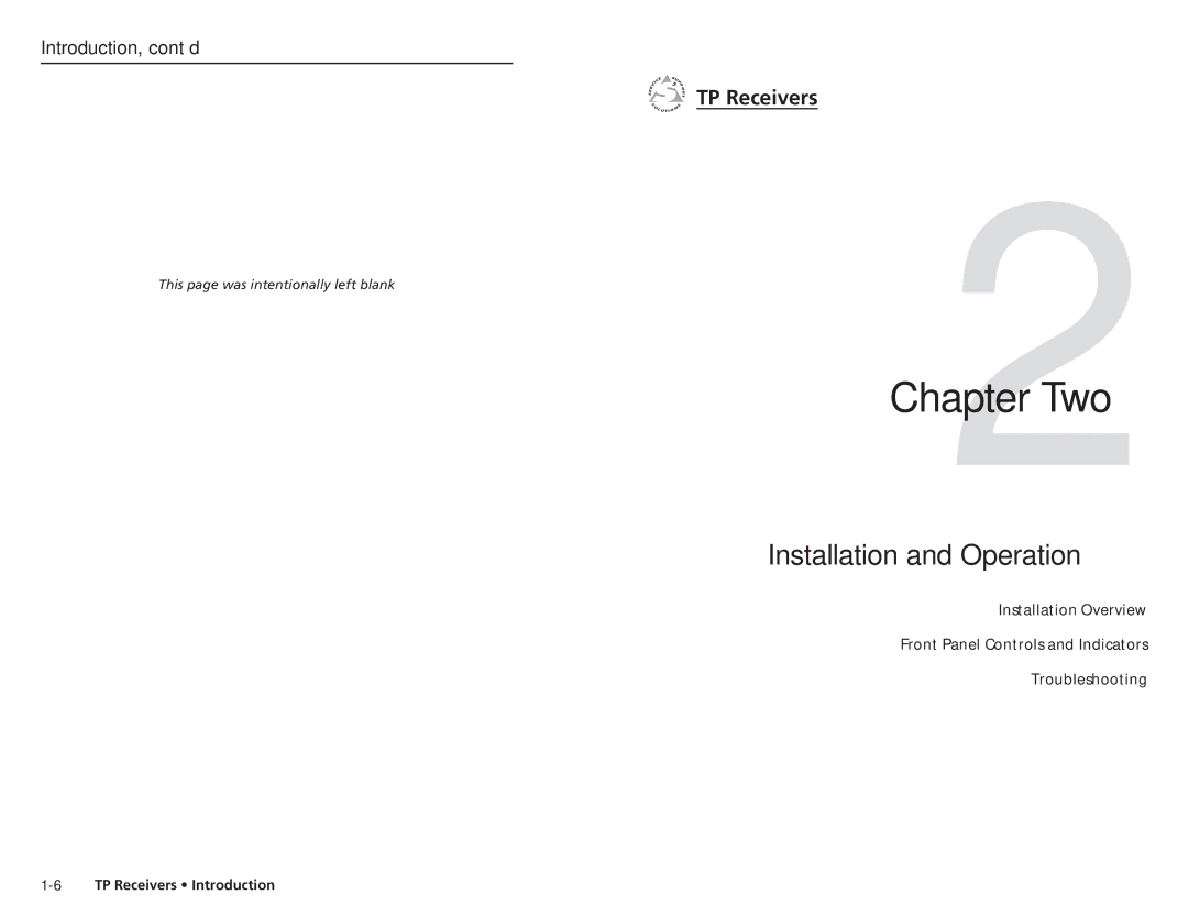 Extron electronic TP R 15HD A, TP R BNC A, TP R AV user manual Chapter Two 