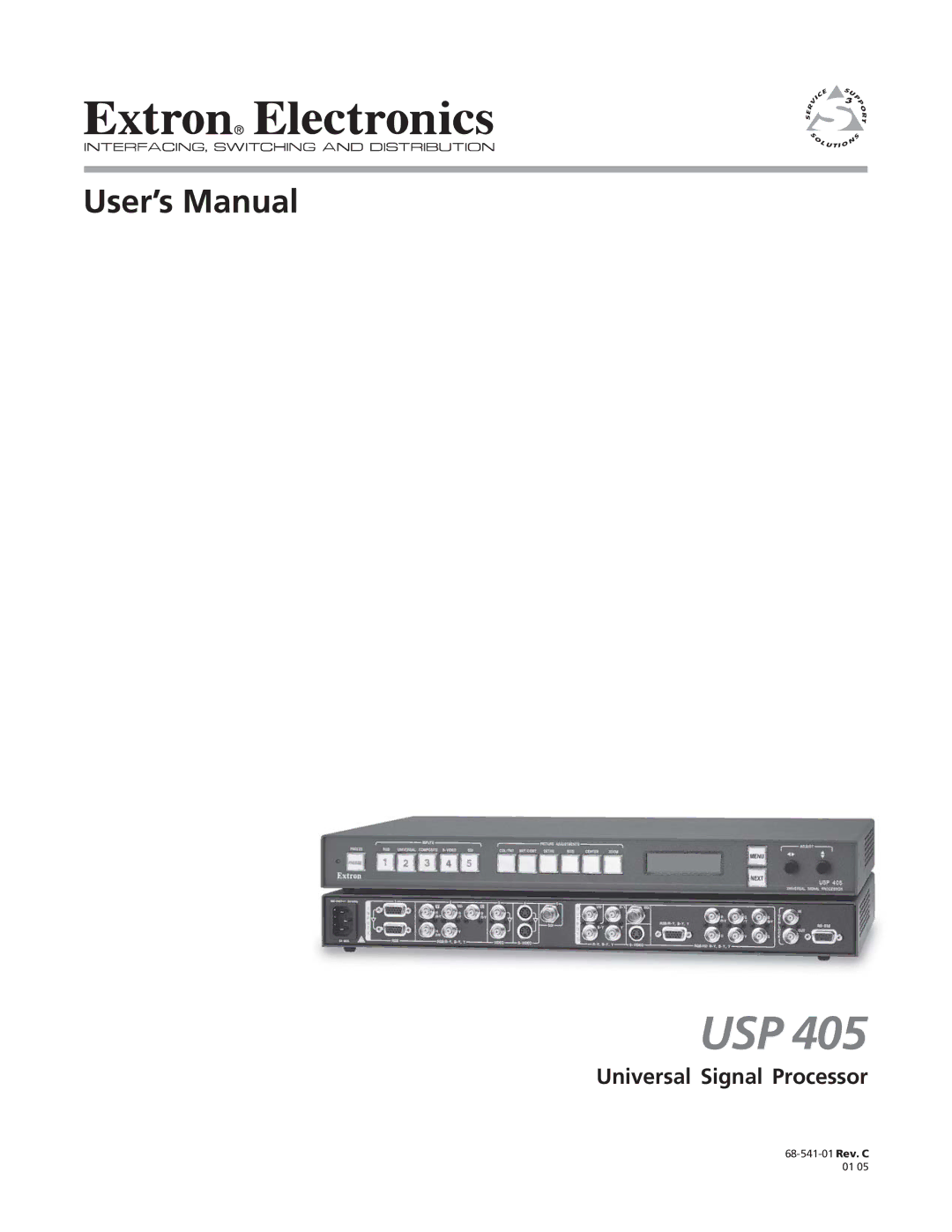 Extron electronic USP 405 manual Usp, Universal Signal Processor 