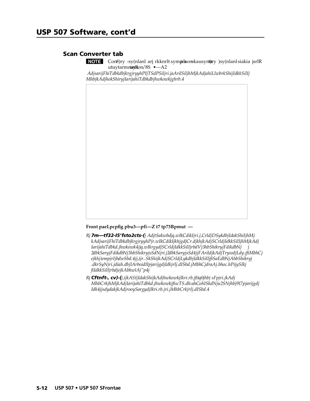 Extron electronic USP 507 manual Scan Converter tab screen 