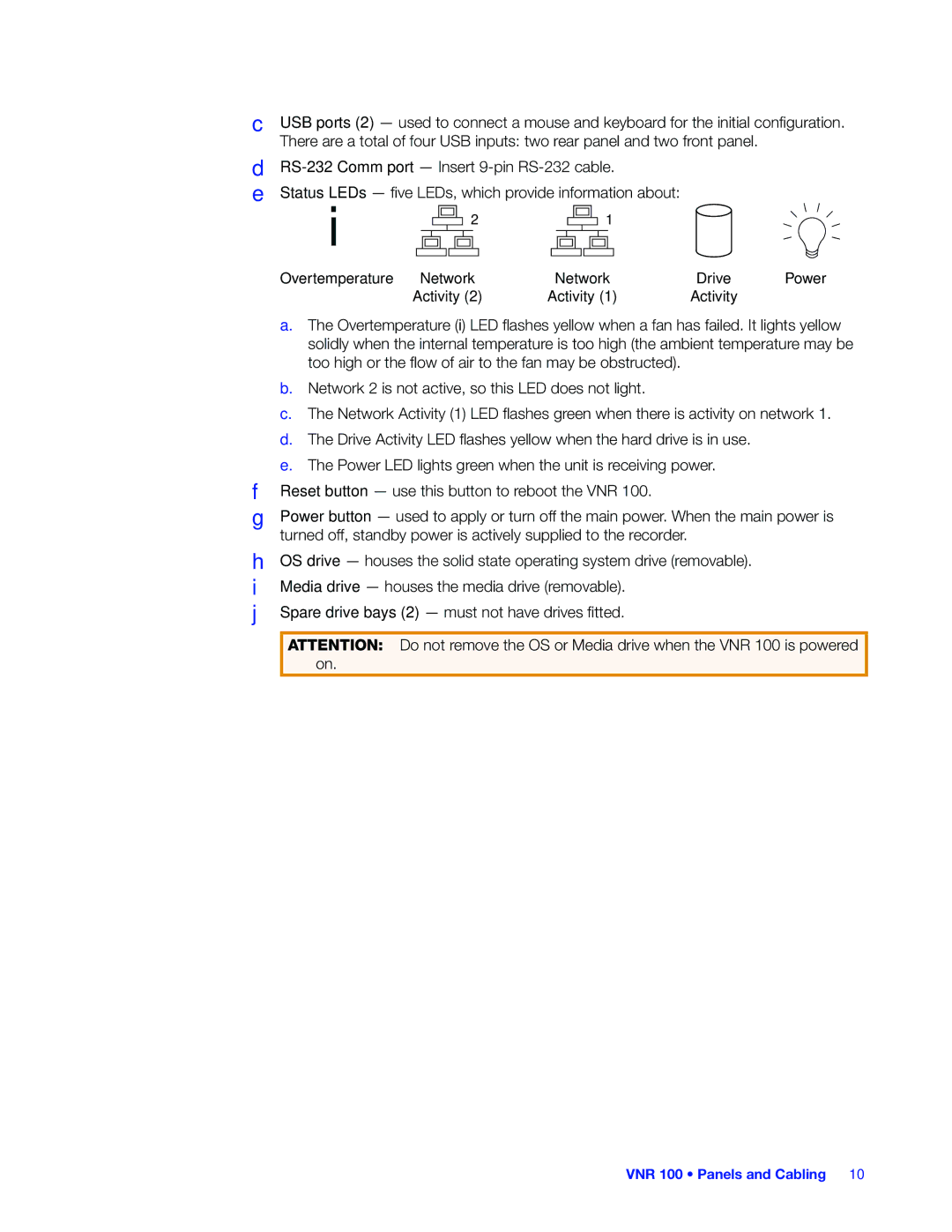 Extron electronic VNR 100 manual Activity 