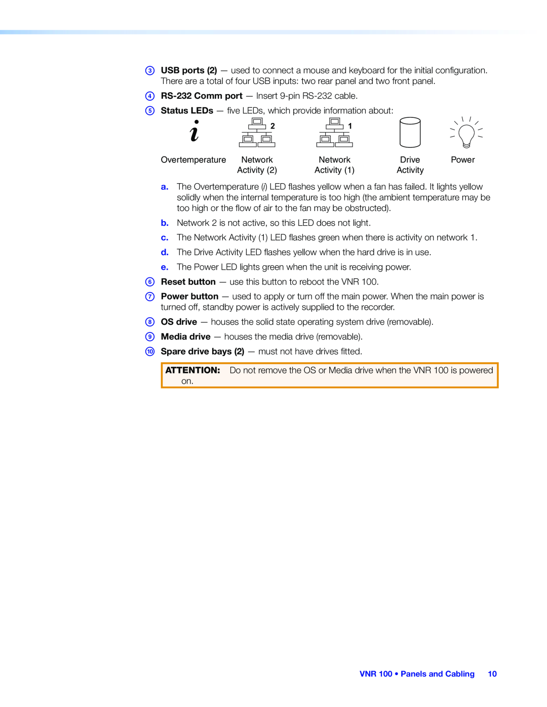 Extron electronic VNR 100 manual 