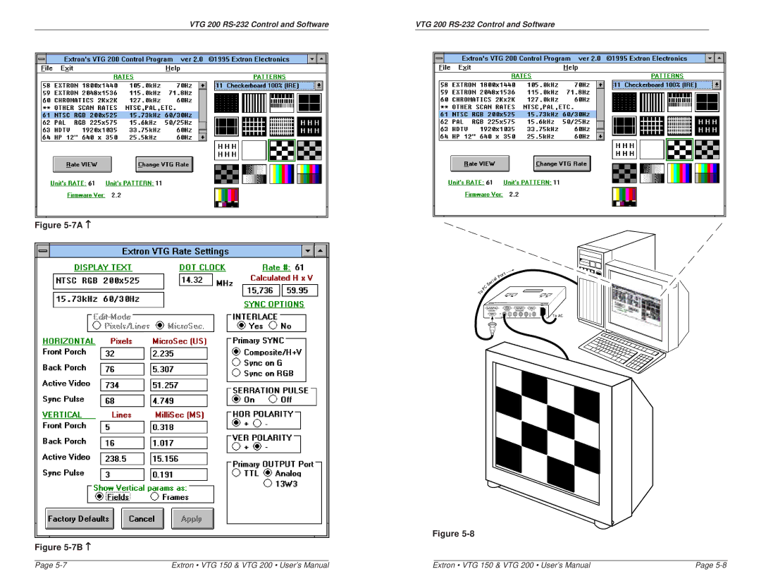 Extron electronic VTG 150, VTG 200 user manual 7A ↑ 