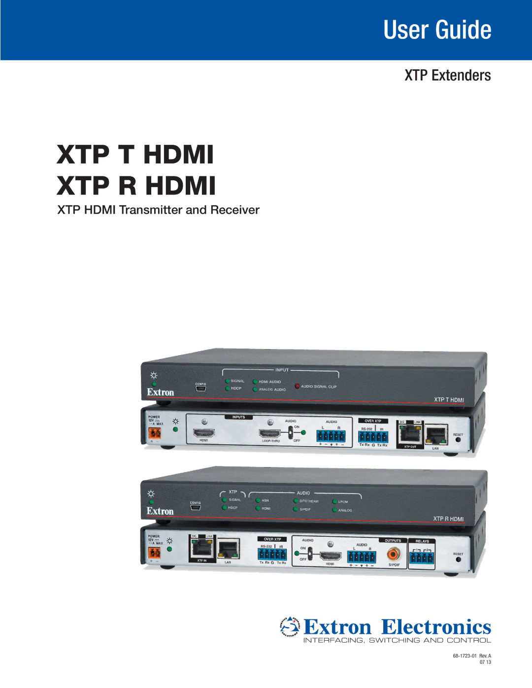 Extron electronic XTP T HDMI, XTP R HDMI manual XTP T Hdmi XTP R Hdmi 