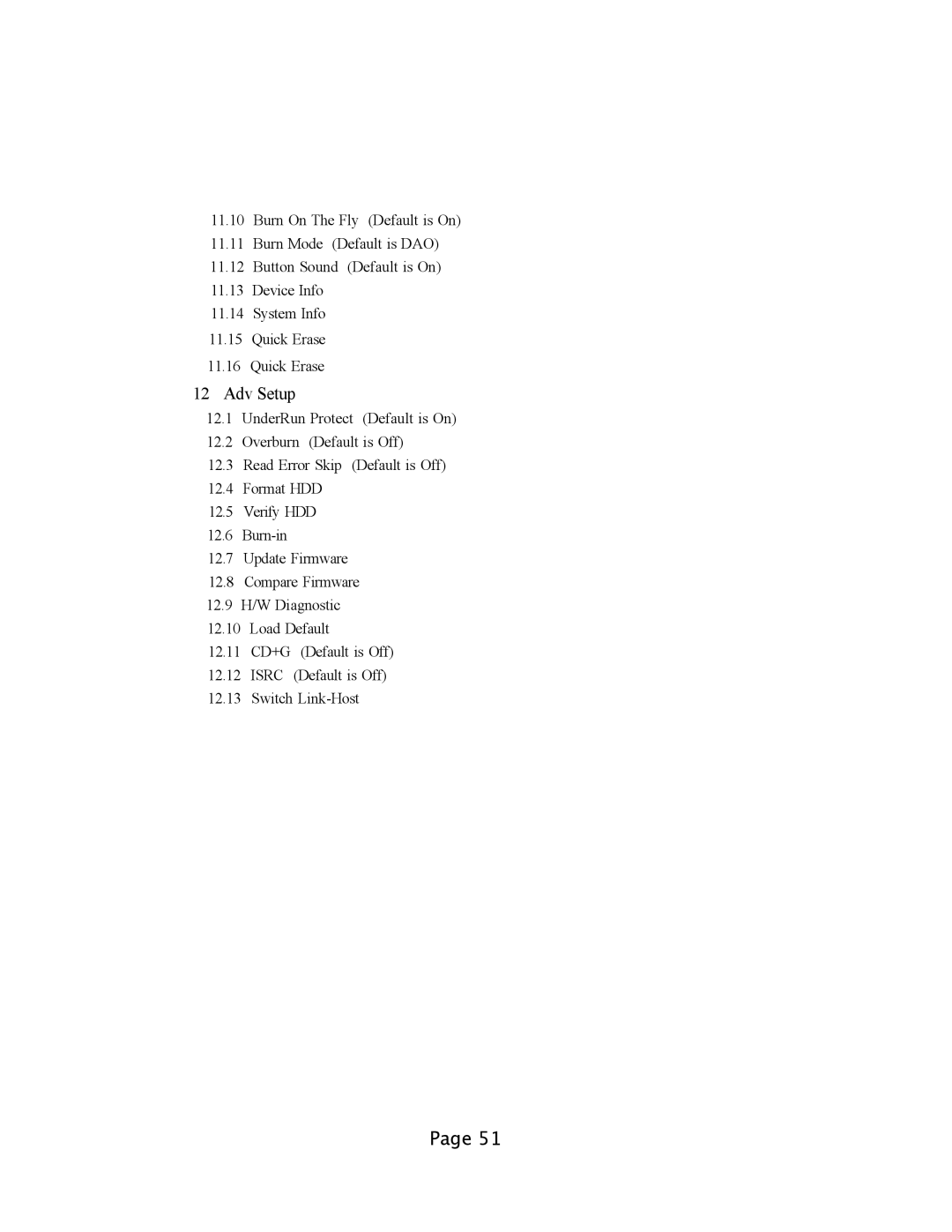 EZQuest DVD Duplication user manual Adv Setup 