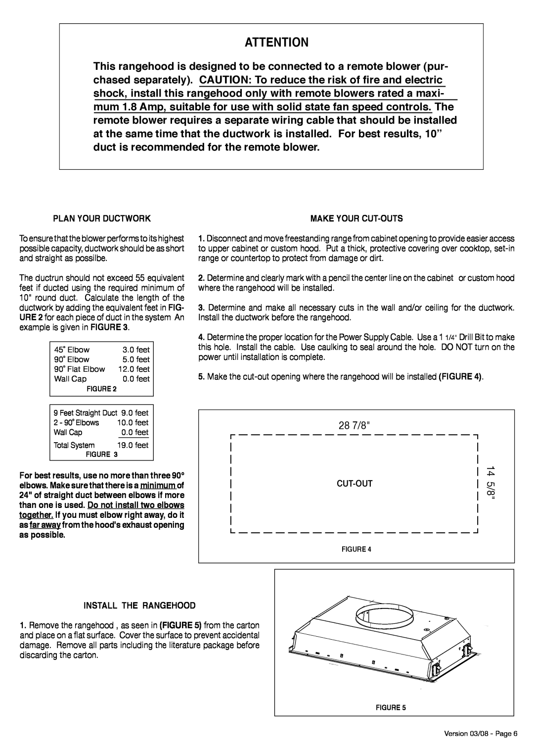 Faber 630003952 installation instructions 28 7/8 