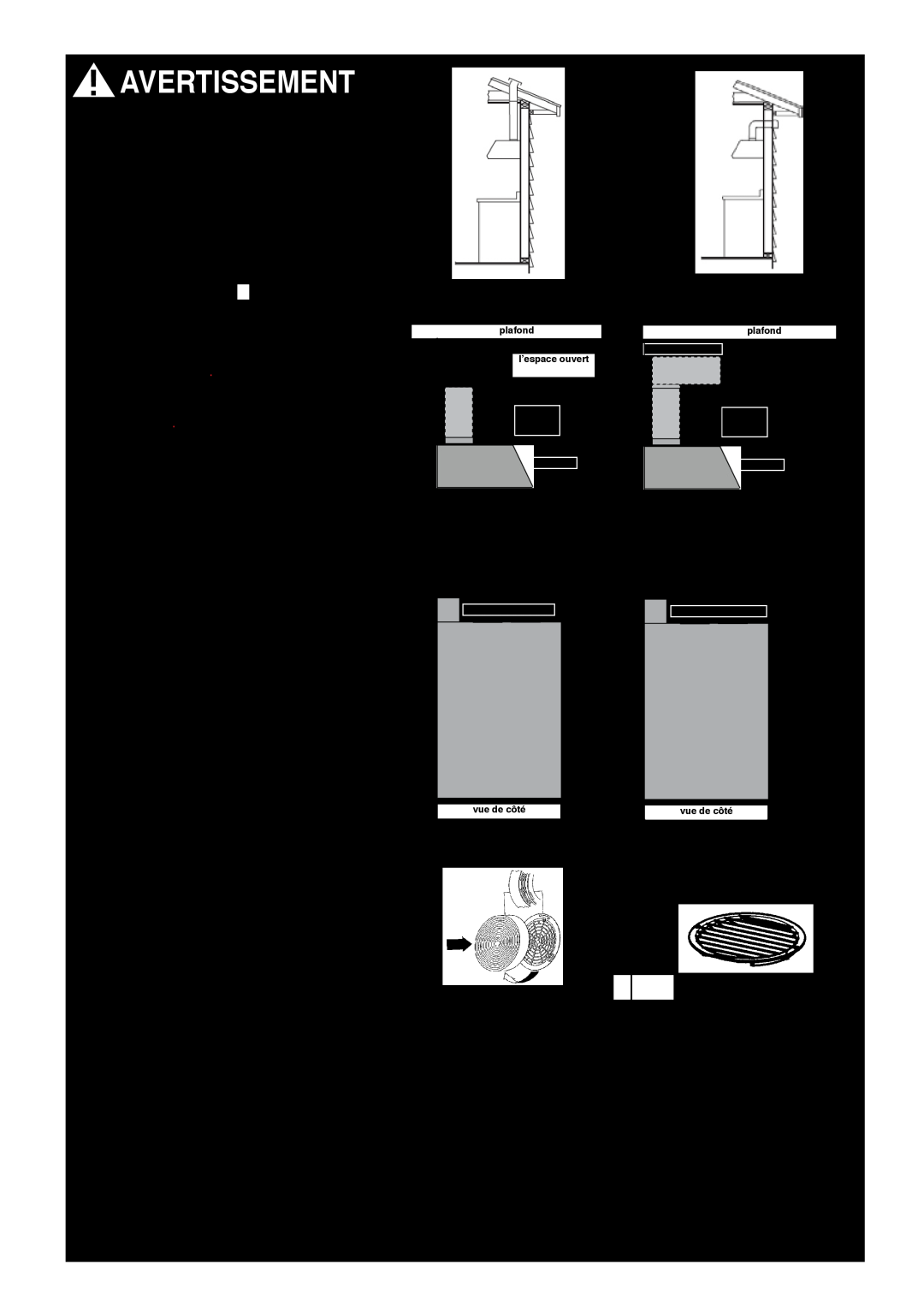 Faber Cabinet Rangehood installation instructions Avertissement, Plan Du Conduit, Calcul De Longueur Du Conduit 