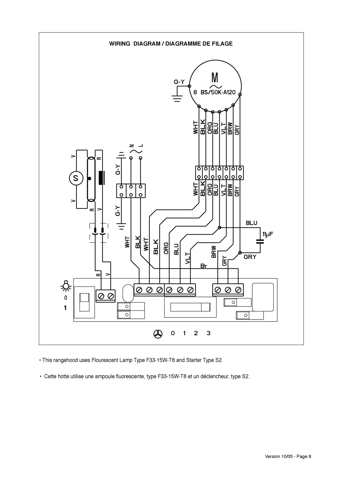 Faber CRISTAL HC installation instructions Wiring Diagram / Diagramme DE Filage 