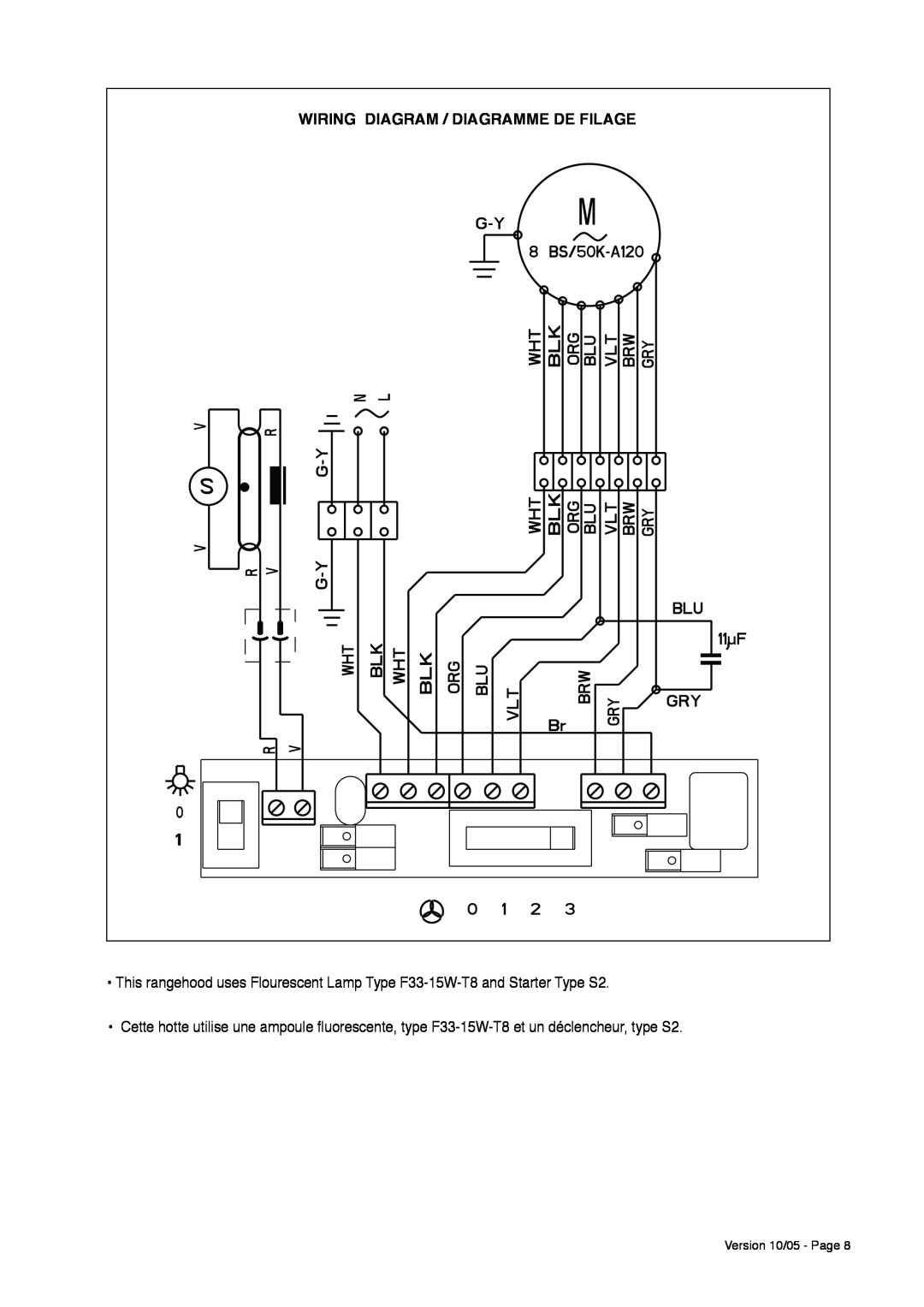 Faber CRISTAL HC installation instructions Wiring Diagram / Diagramme De Filage 