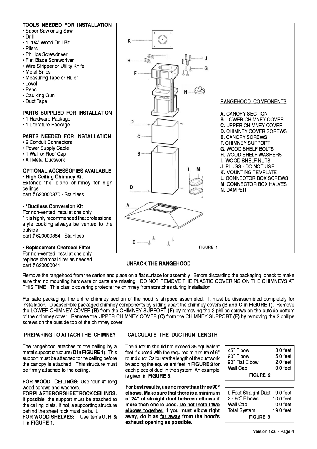 Faber Dama Isola installation instructions Tools Needed For Installation 