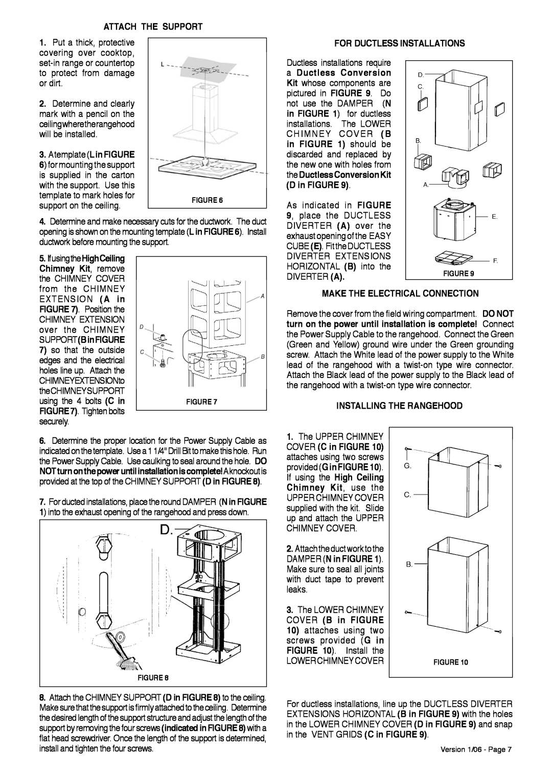Faber Dama Isola installation instructions Attach The Support 
