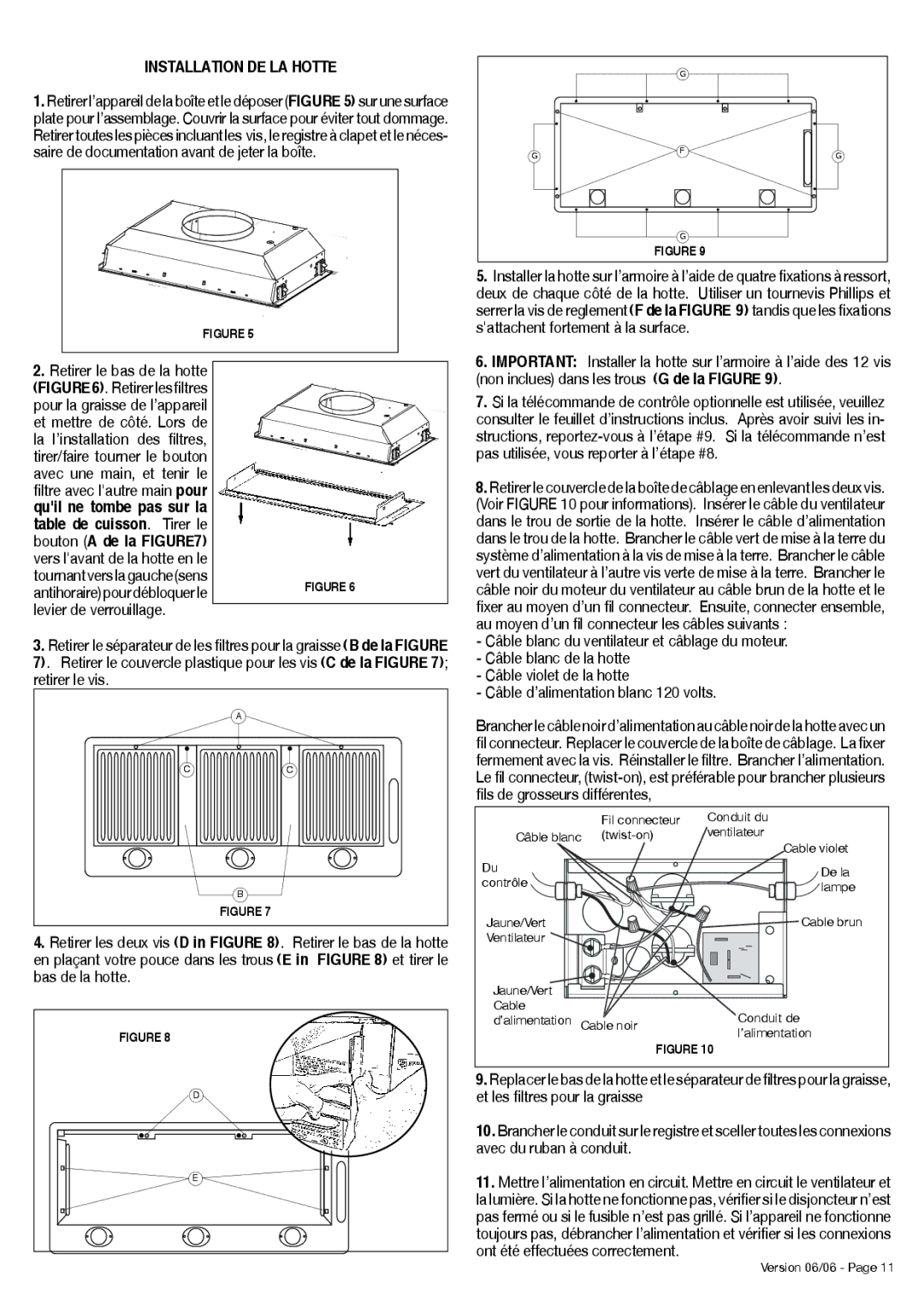 Faber INCA PRO 38 RB installation instructions Installation DE LA Hotte, Retirer le bas de la hotte 