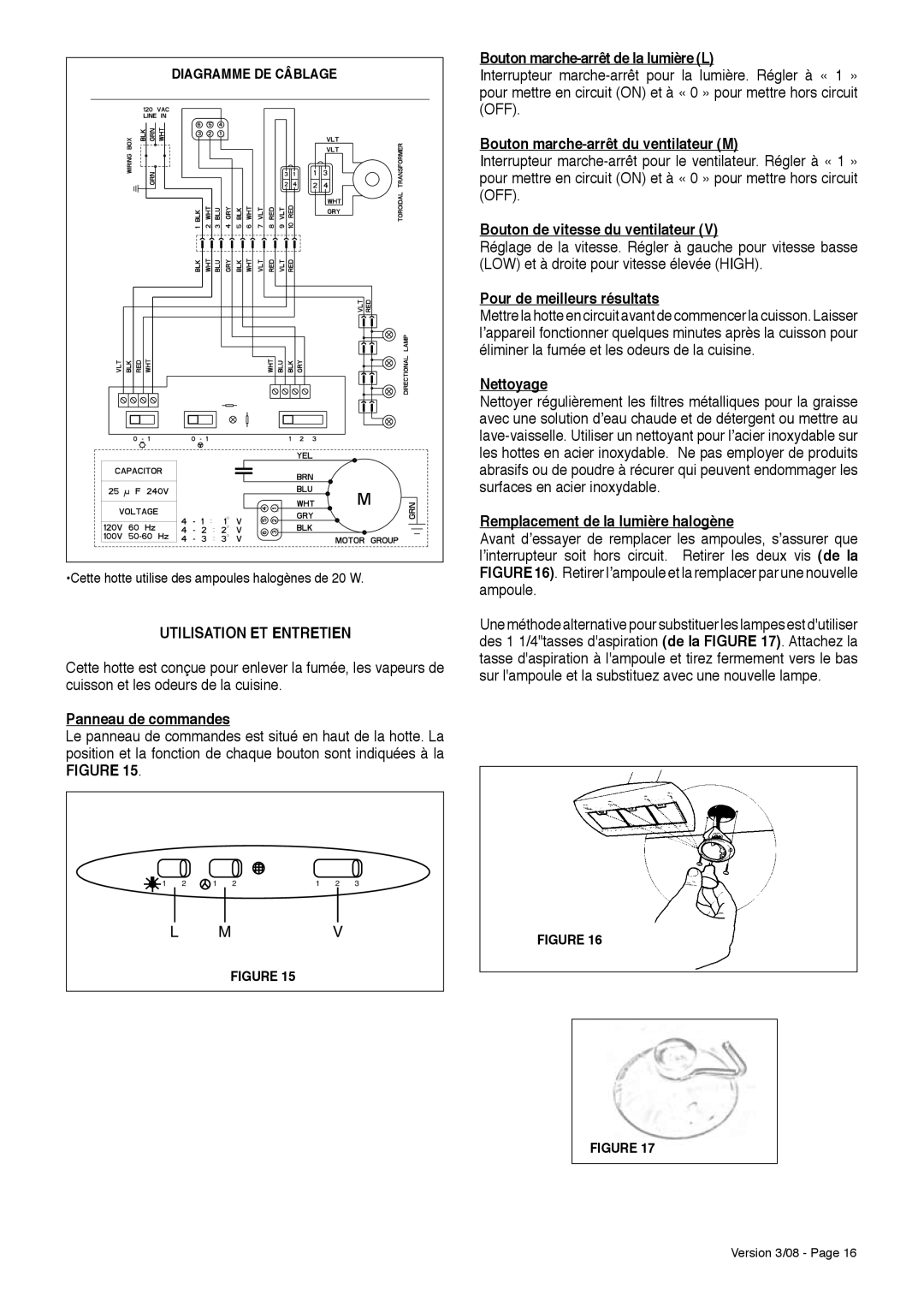 Faber Island Mount Canopy Rangehood installation instructions Utilisation ET Entretien 